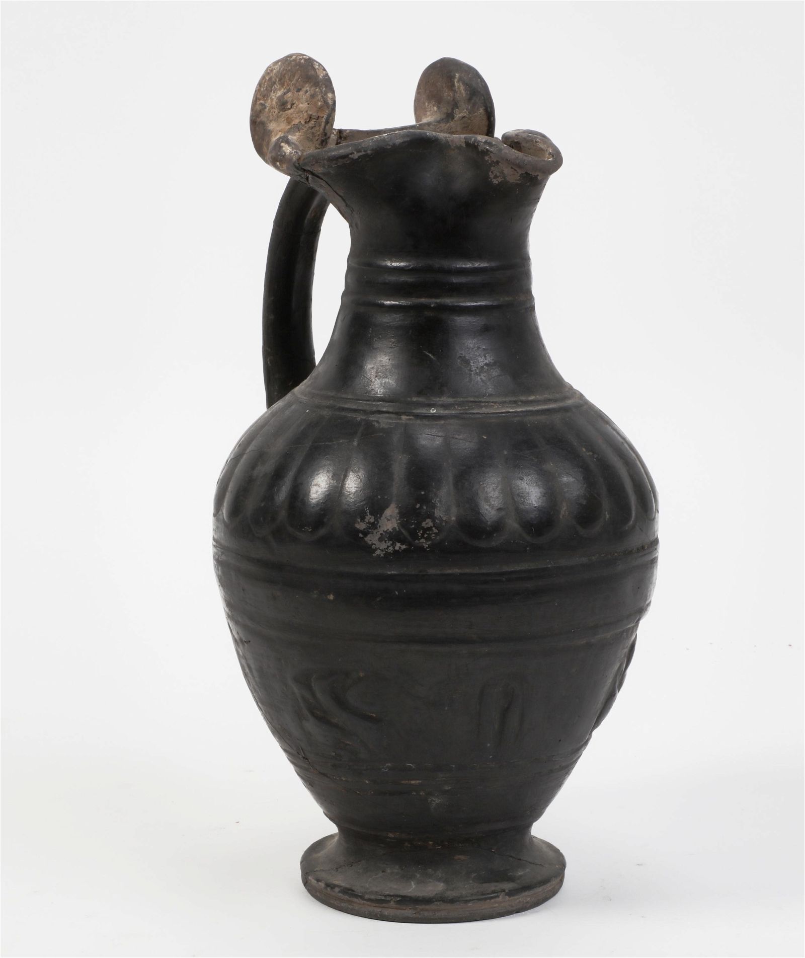 A BLACK GLAZED POTTERY OINOCHOEA