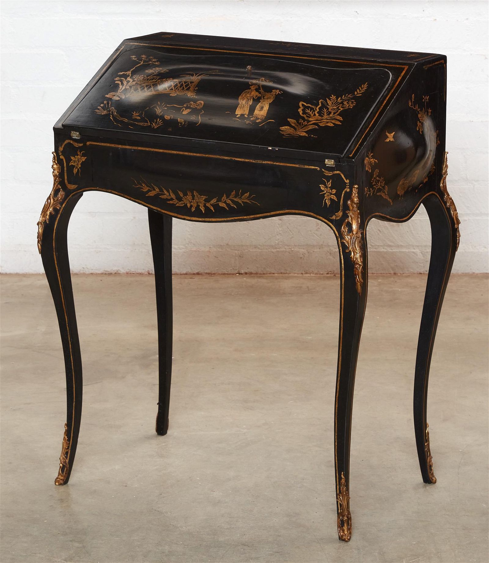 A LOUIS XV STYLE CHINOISERIE BUREAU