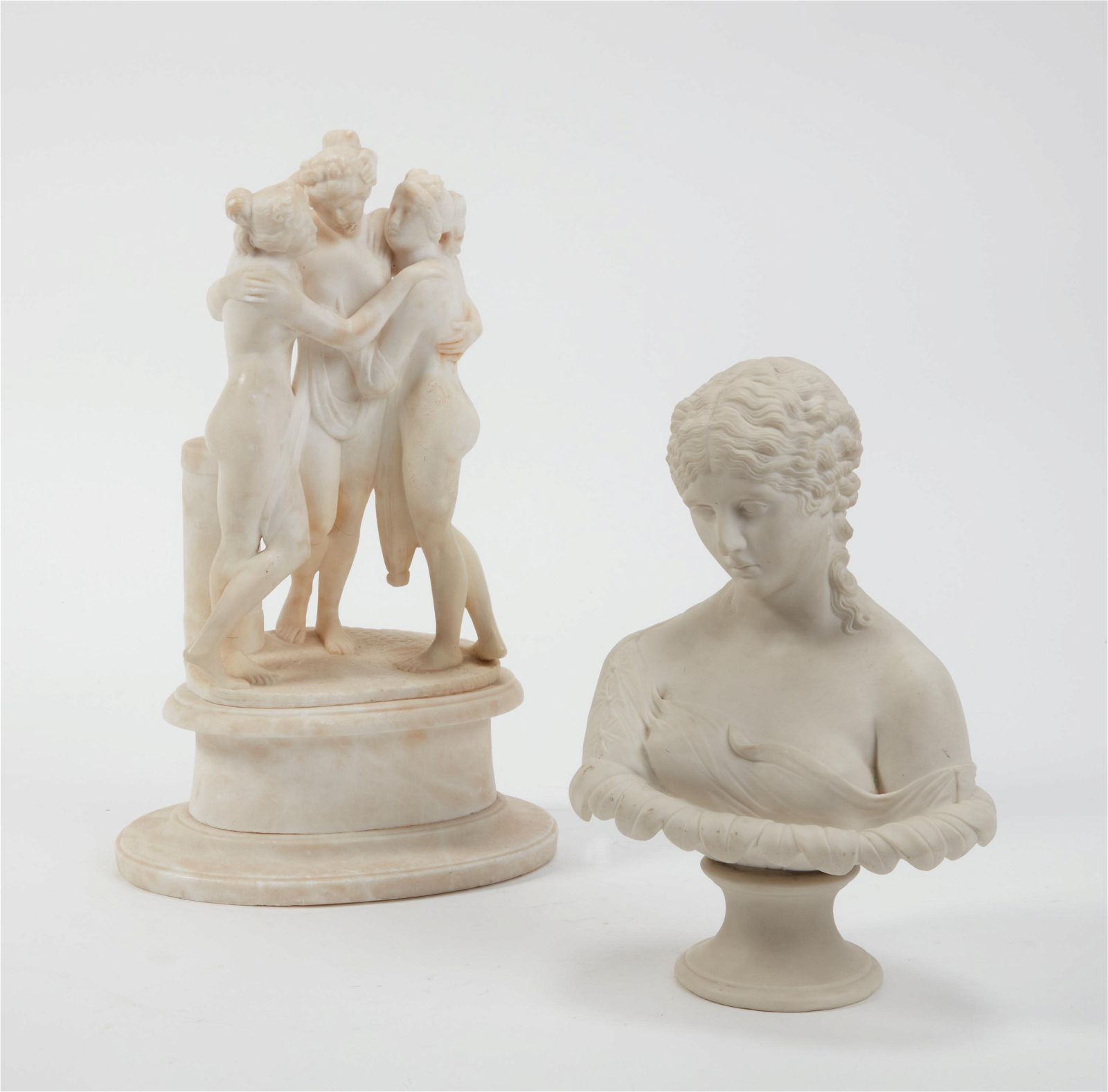 AN ITALIAN ALABASTER GROUP: THE