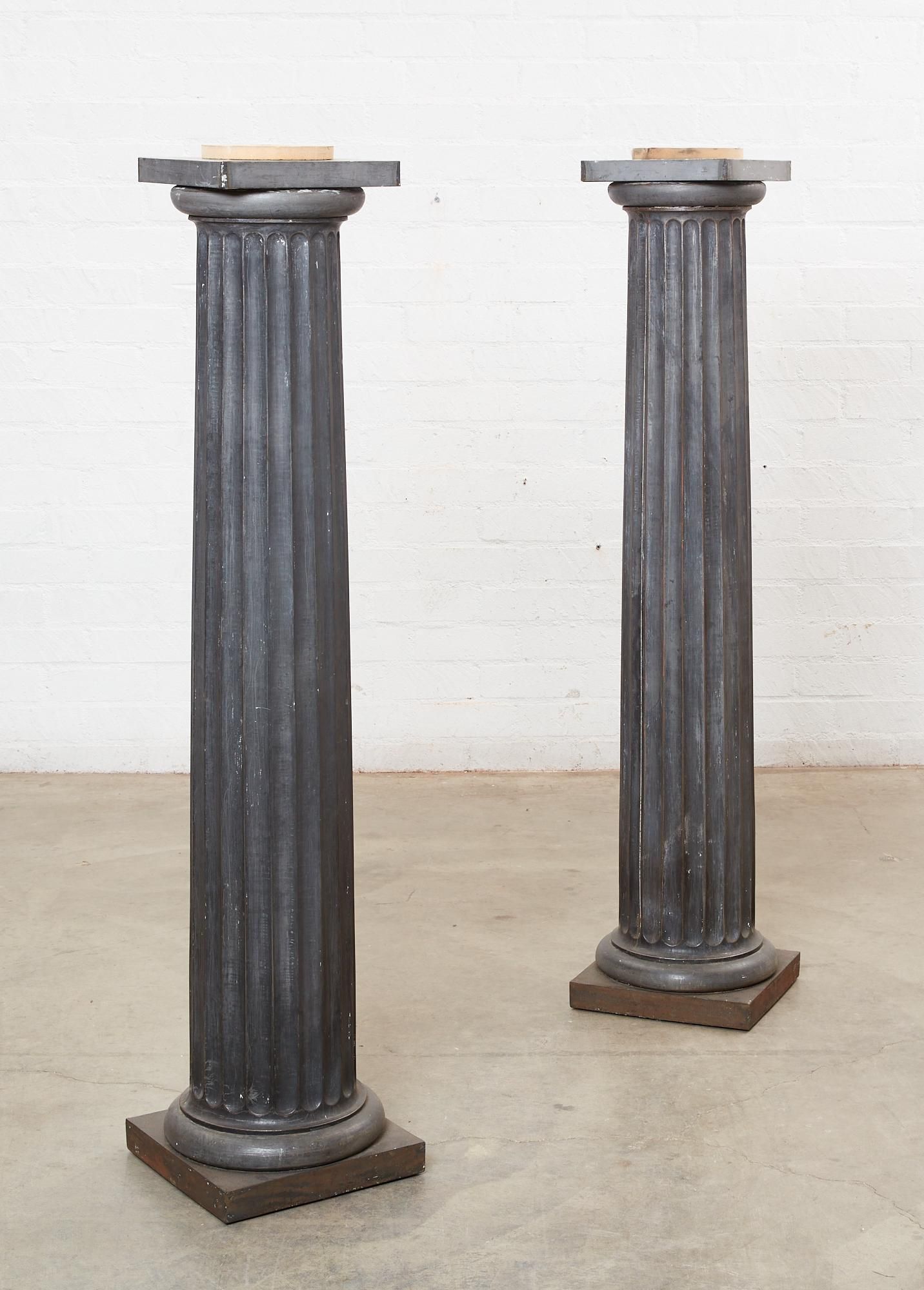 A PAIR OF NEOCLASSICAL STYLE METAL