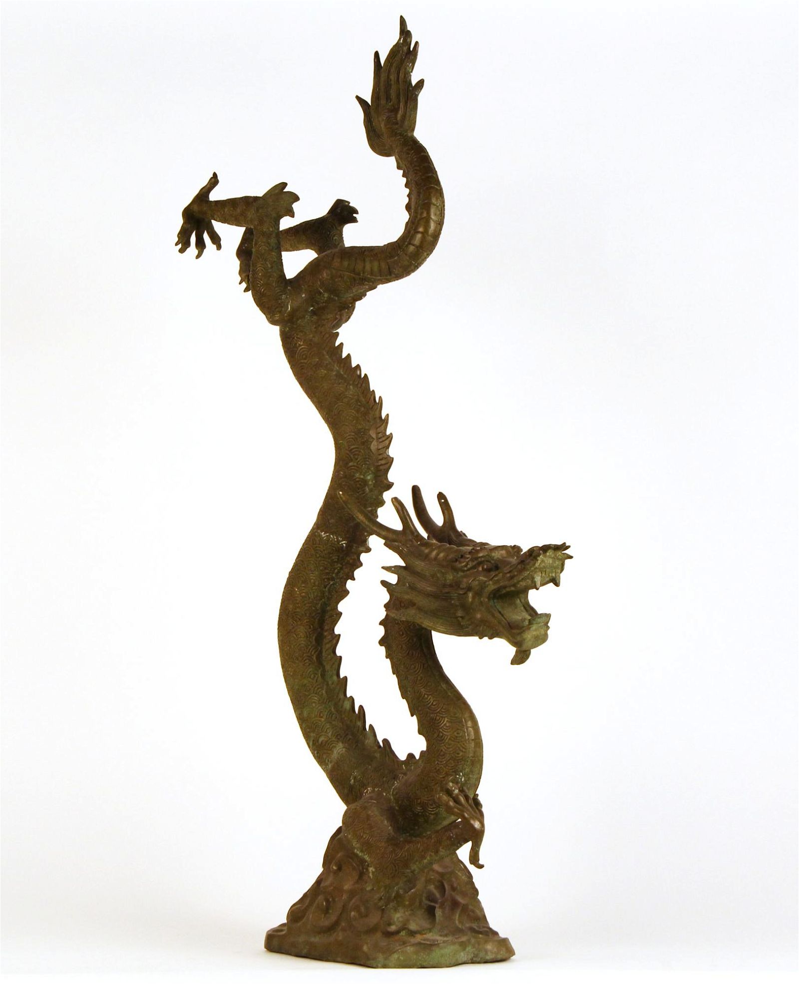 A LARGE ASIAN CAST METAL ALLOY