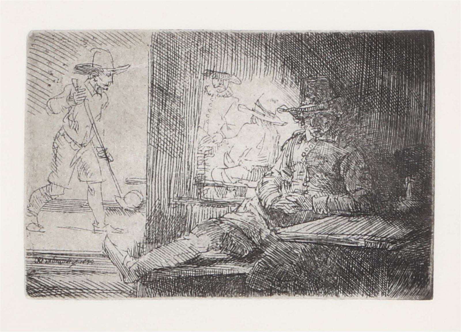 AFTER REMBRANDT, THE GOLF-PLAYER,