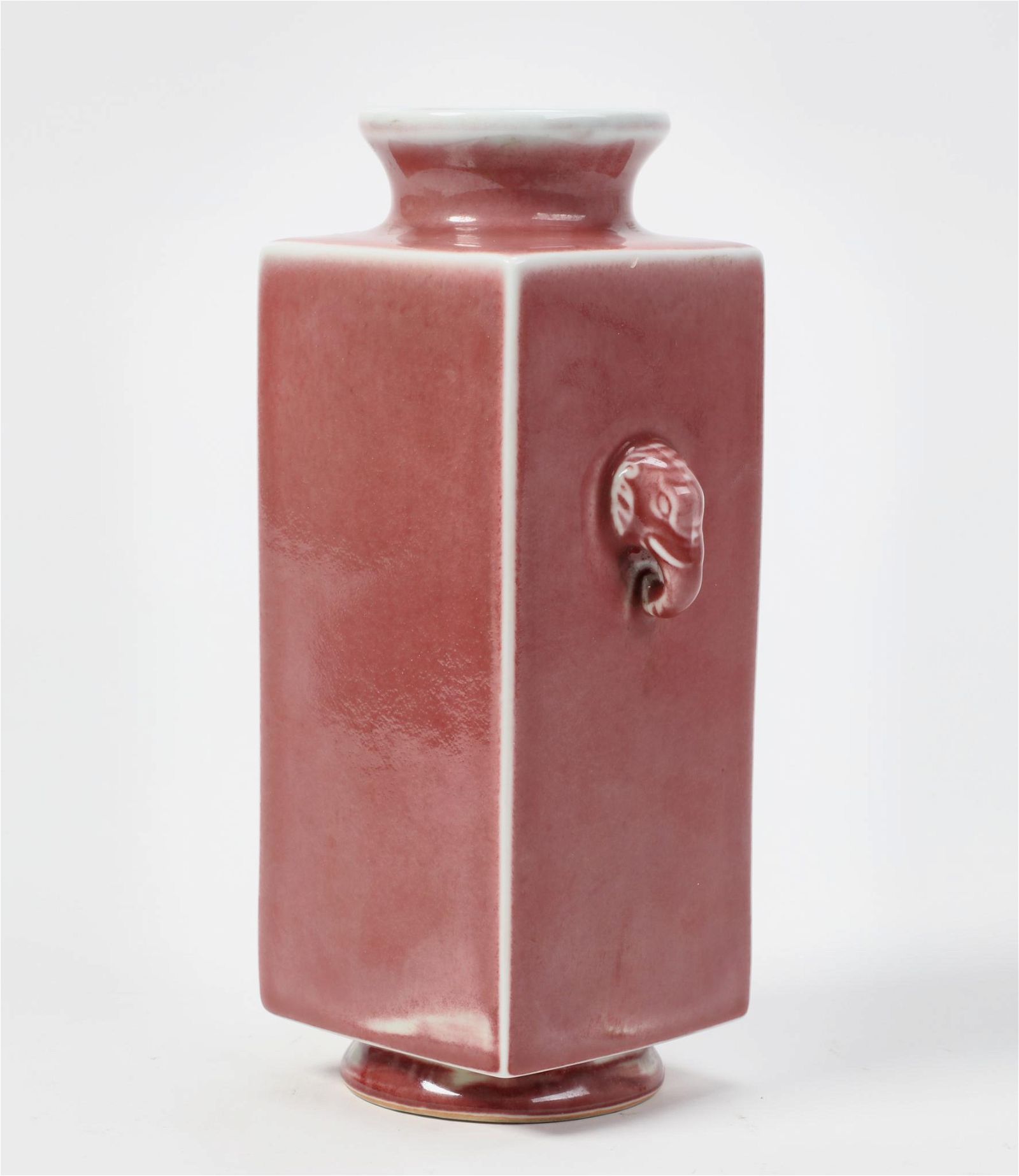 A CHINESE RED GLAZED PORCELAIN