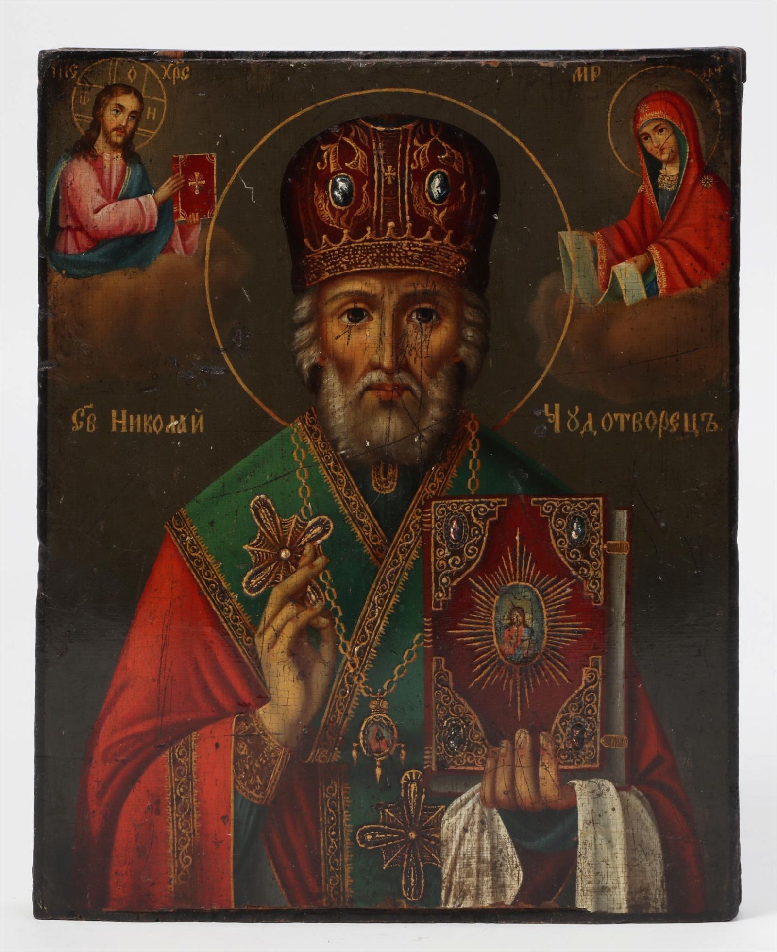 AN EASTERN ORTHODOX ICON OF ST.