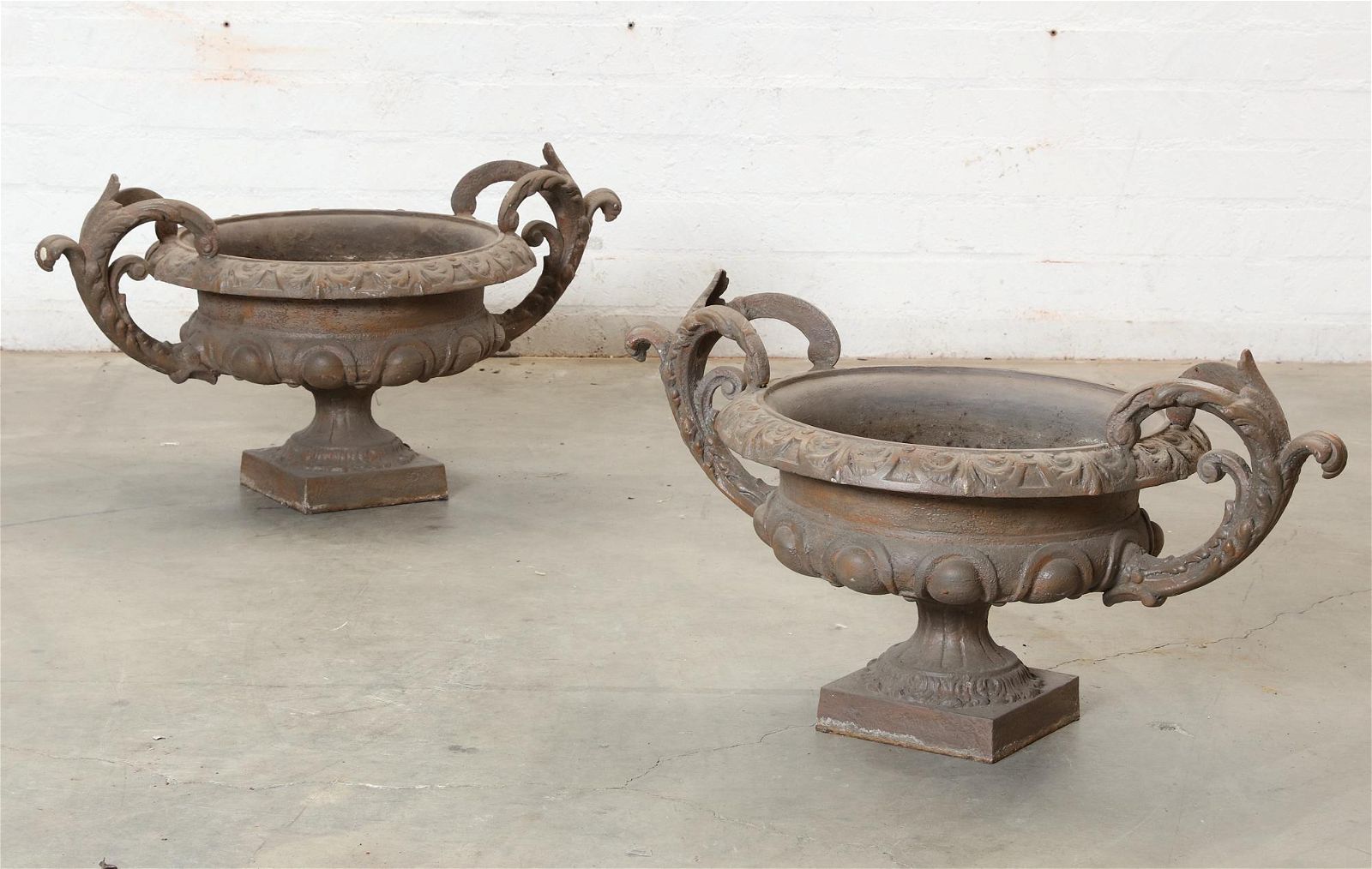 PAIR OF NEOCLASSICAL STYLE CAST