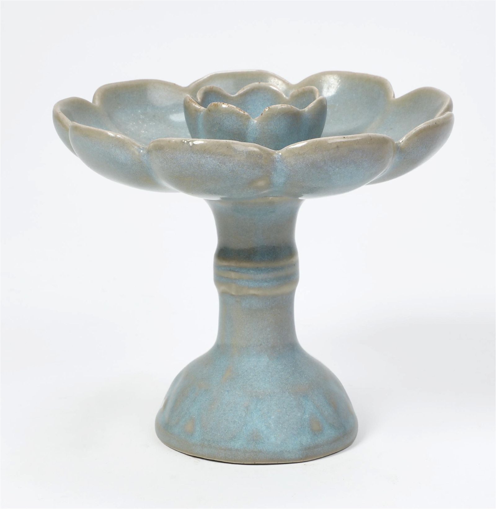 A CHINESE PORCELAIN LOTUS FORM