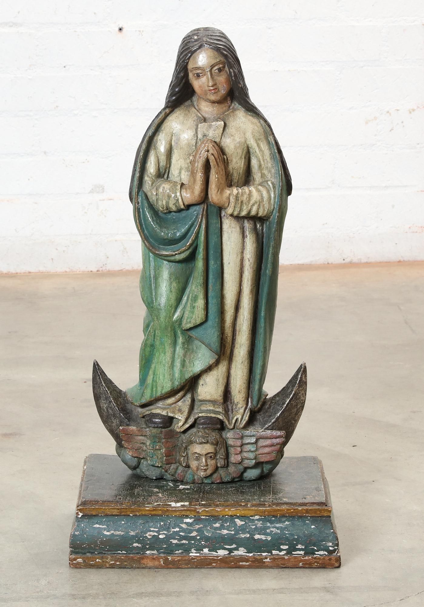A SPANISH FIGURE: LADY OF IMMACULATE