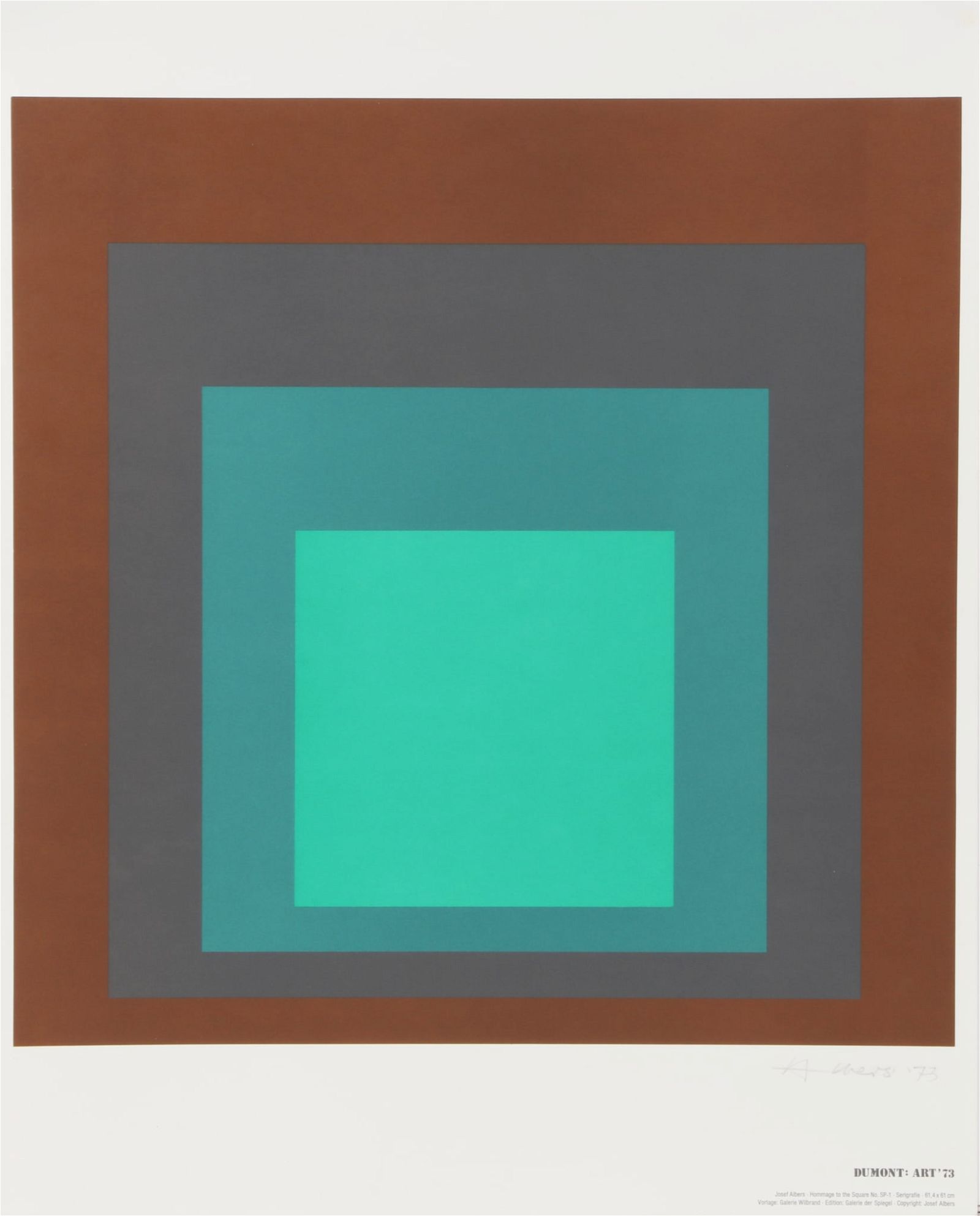 JOSEPH ALBERS, HOMAGE TO THE SQUARE