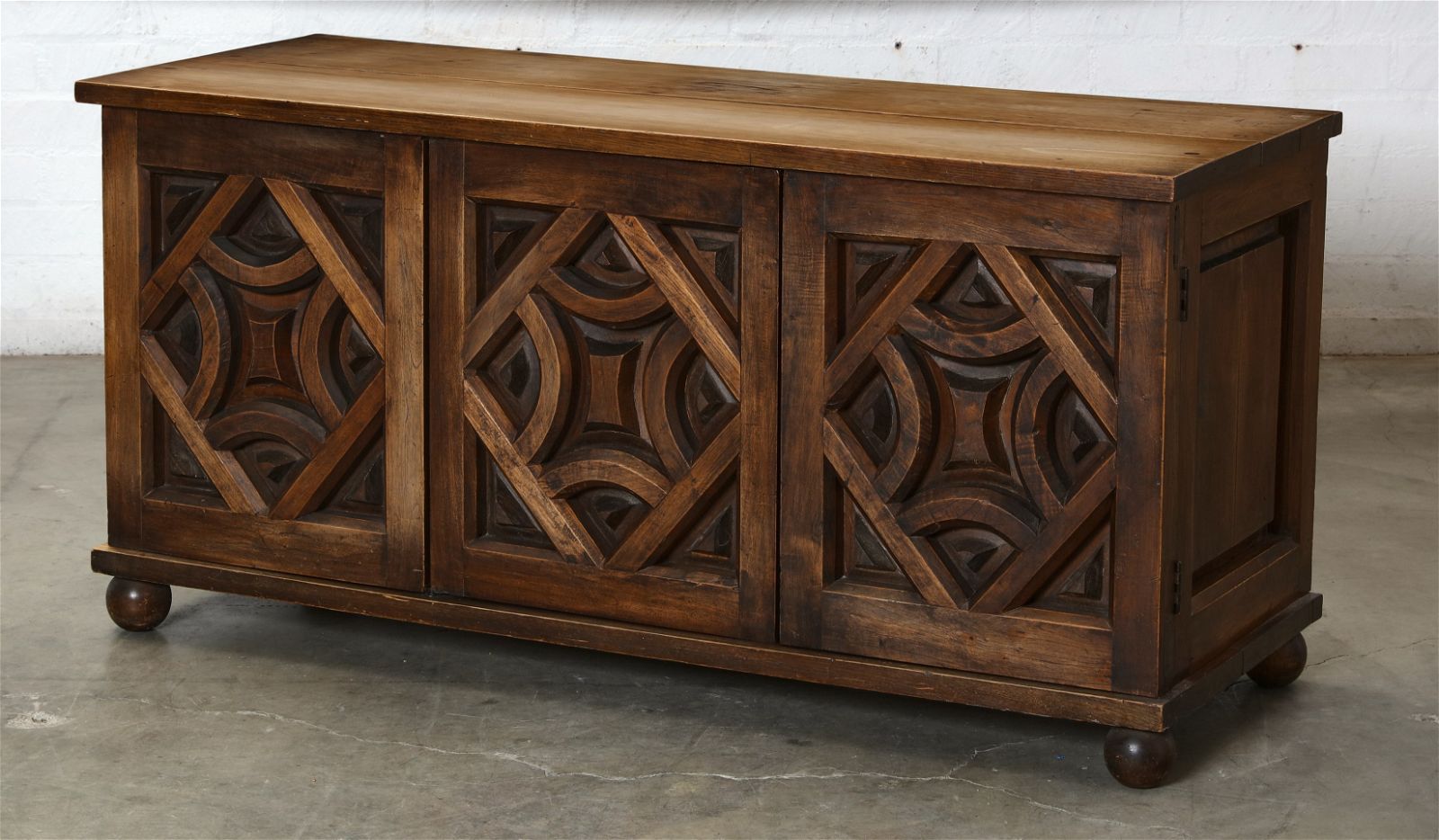 A BAROQUE STYLE MIXED WOOD SIDE