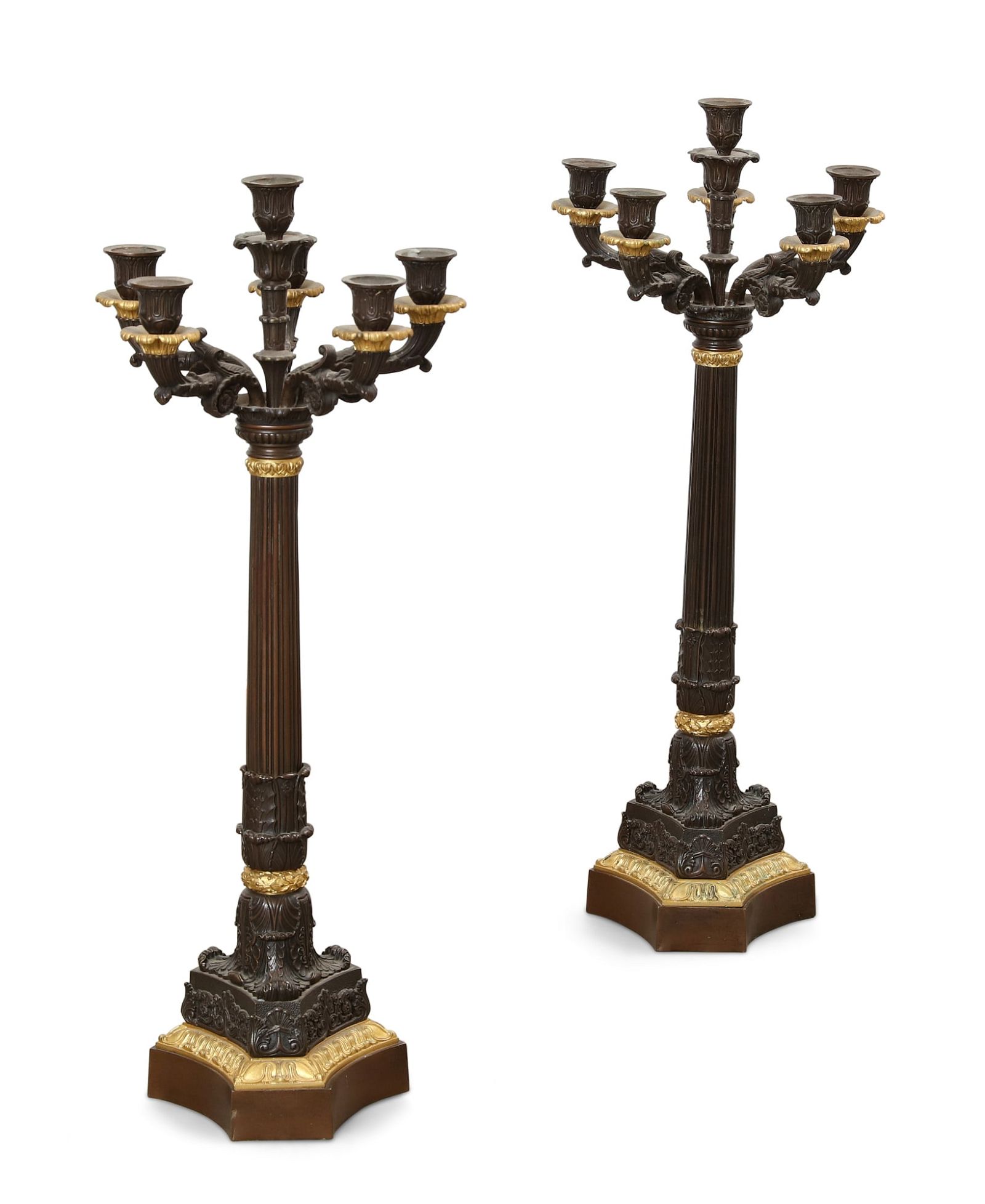 A PAIR OF LOUIS PHILIPPE BRONZE