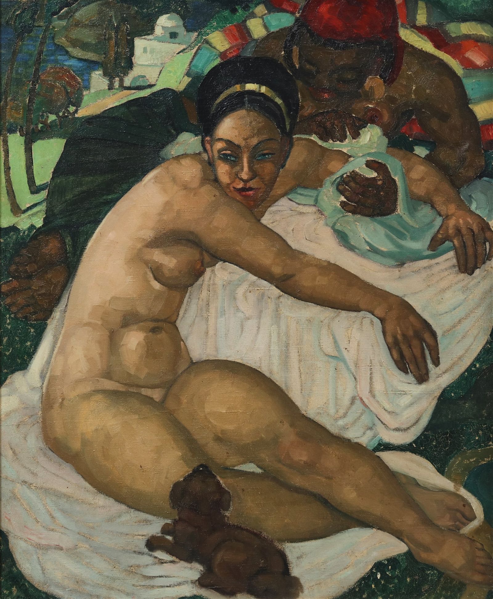 CONTINENTAL SCHOOL, NUDE WITH SMALL