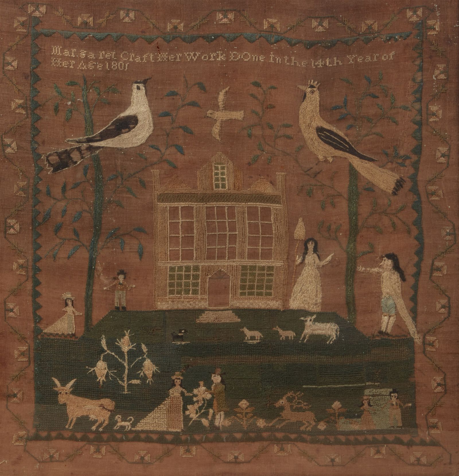 AN AMERICAN LINEN AND NEEDLEWORK
