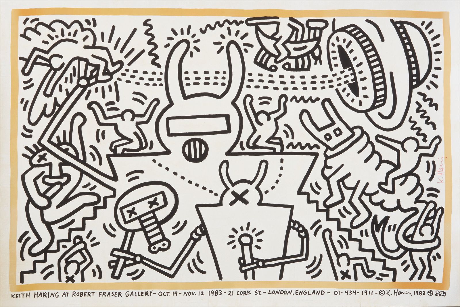 KEITH HARING, AT ROBERT FRASER