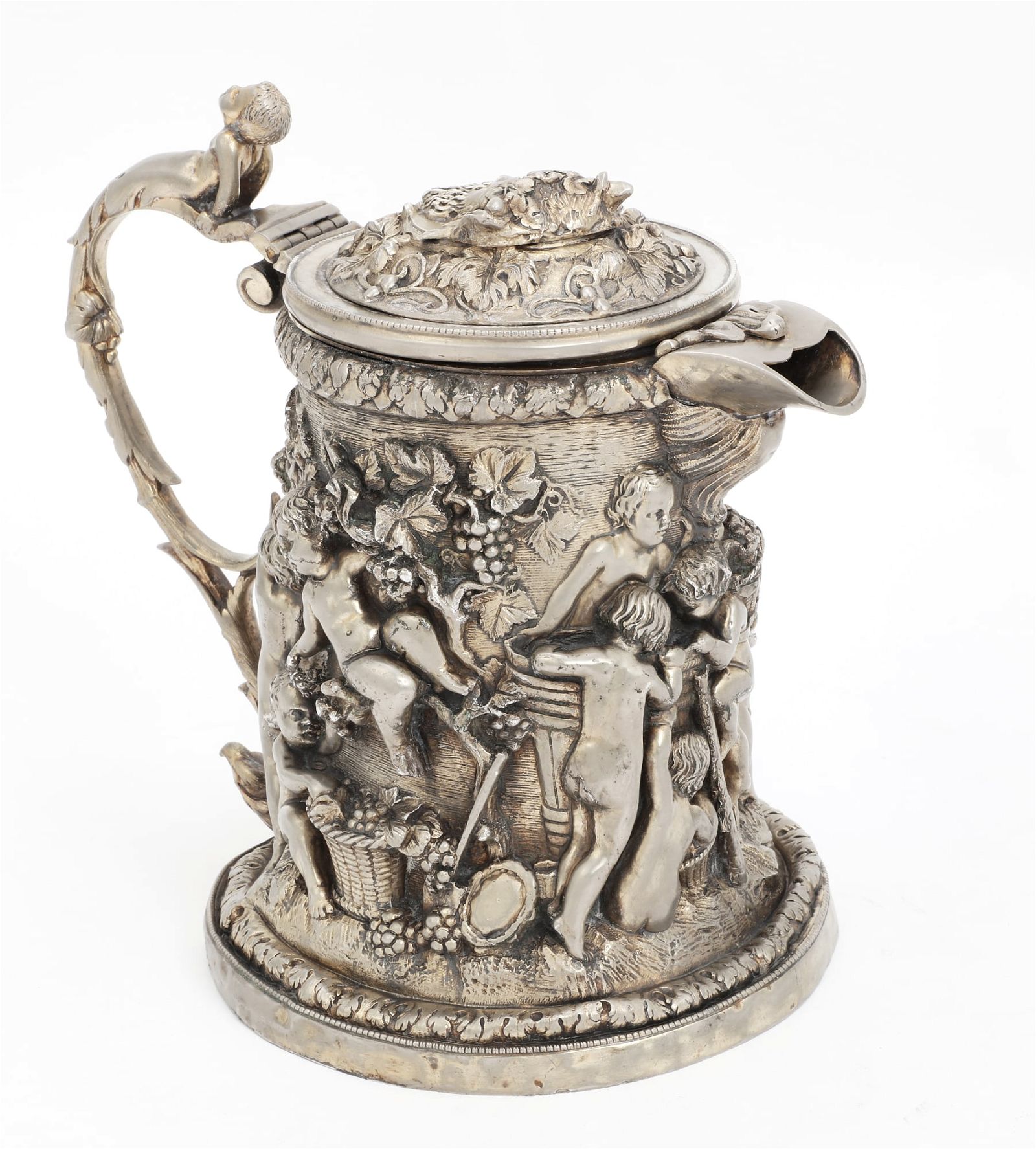 A CONTINENTAL BAROQUE STYLE METALWARE