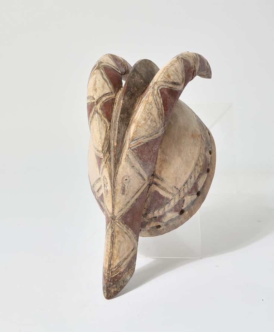 A MOSSI WOOD HEADREST, BURKINA