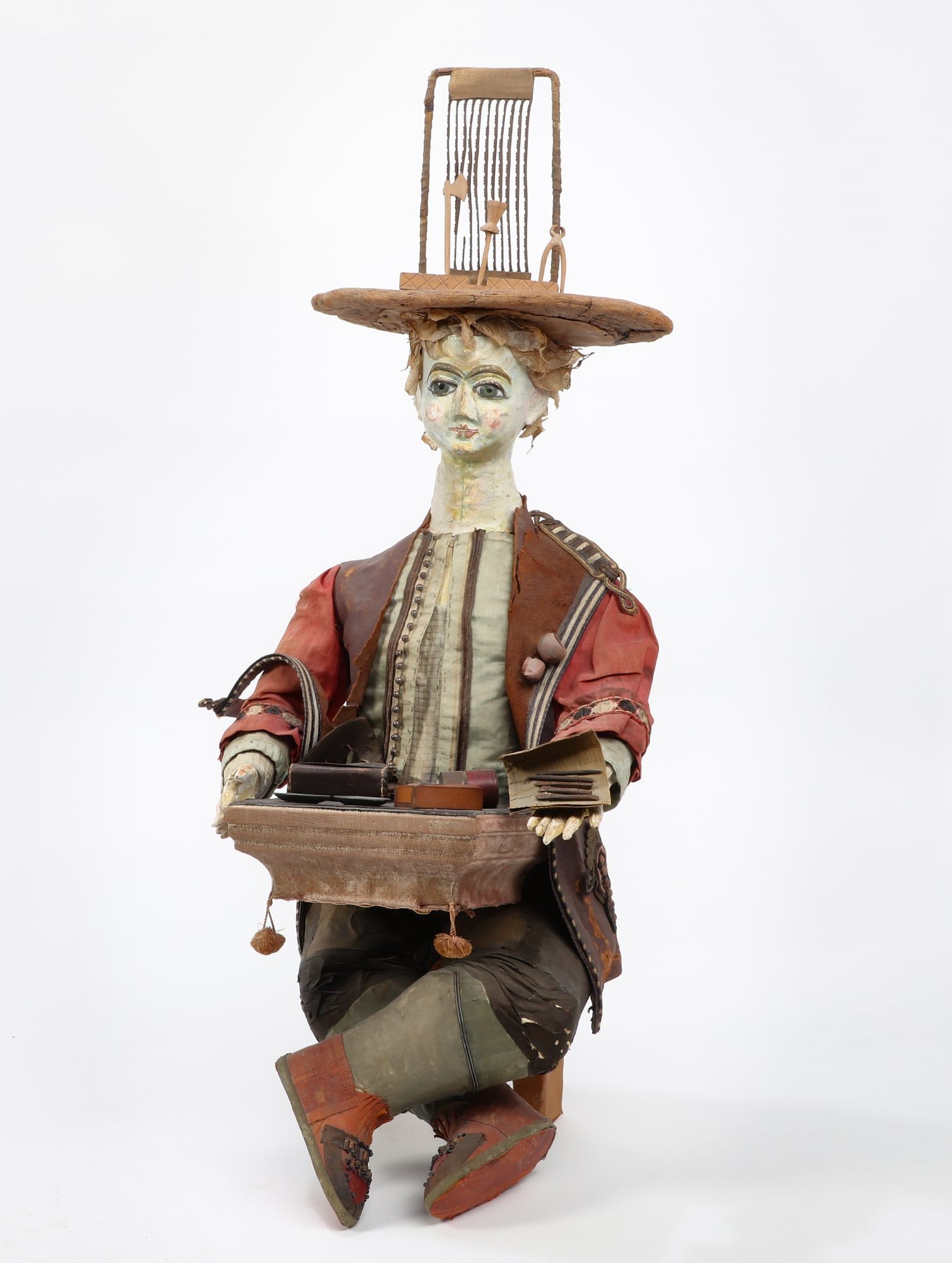 A FOLK ART MIXED MEDIA MODEL OF