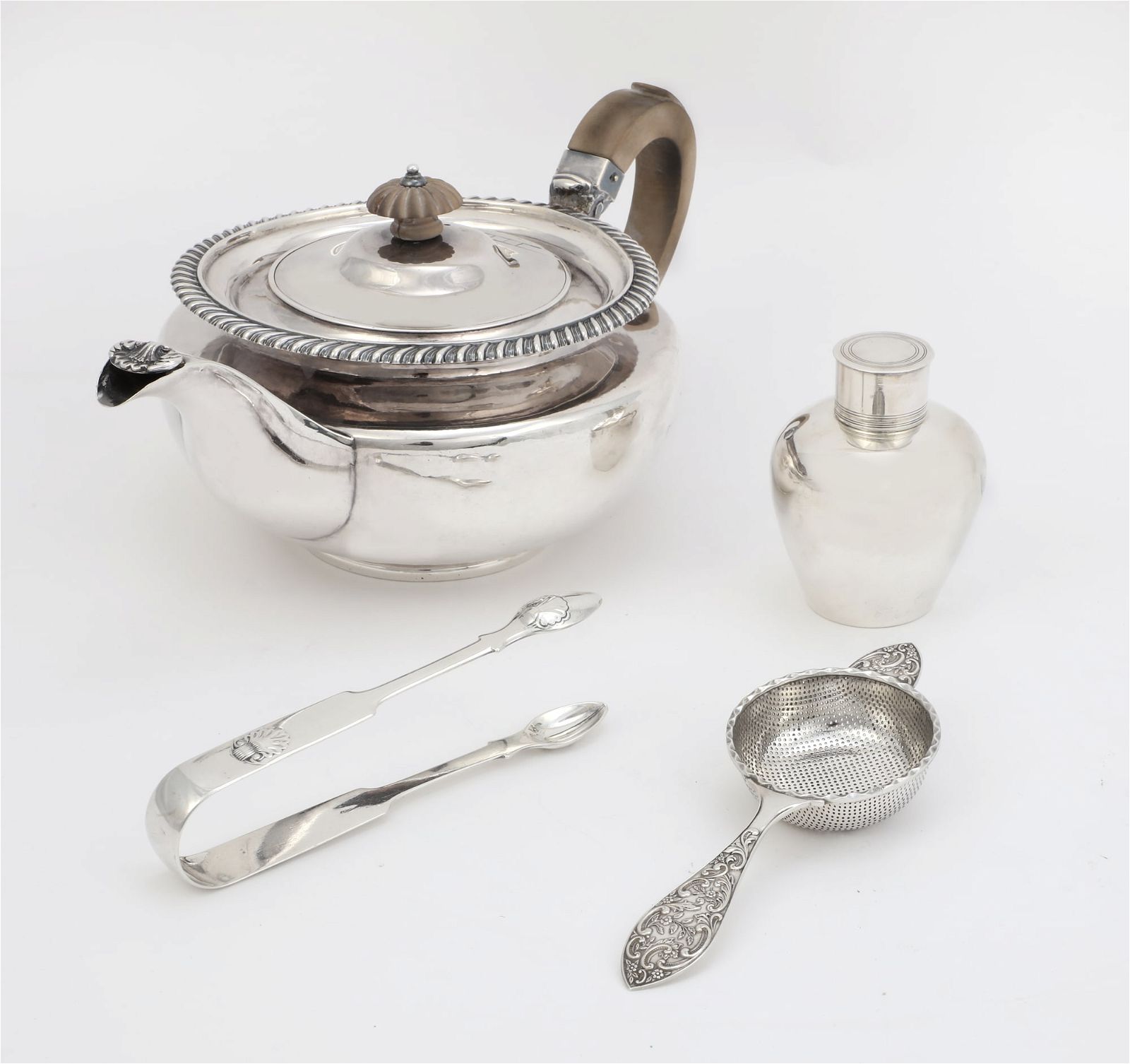 FOUR ENGLISH STERLING SILVER TEA