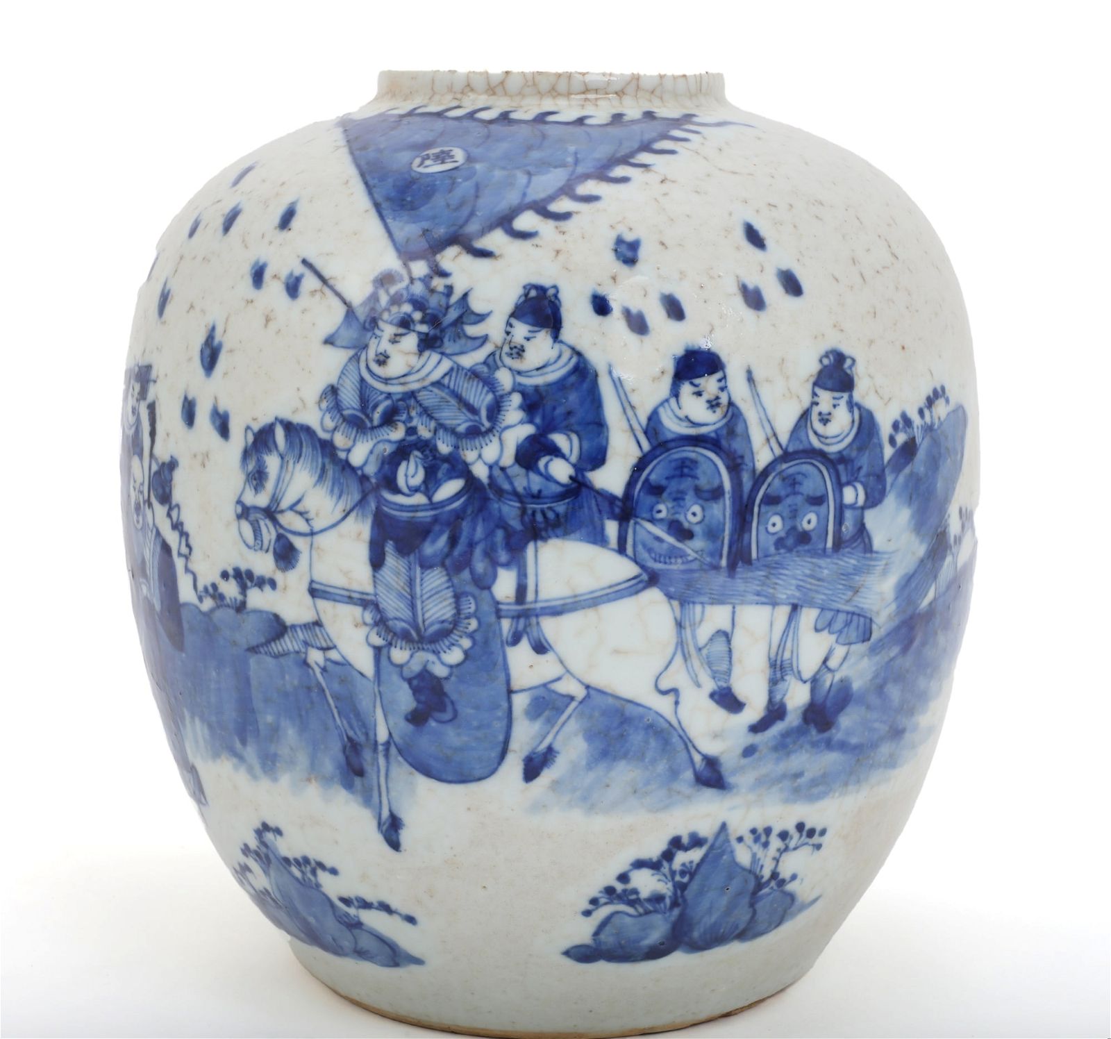 A CHINESE BLUE AND WHITE CERAMIC