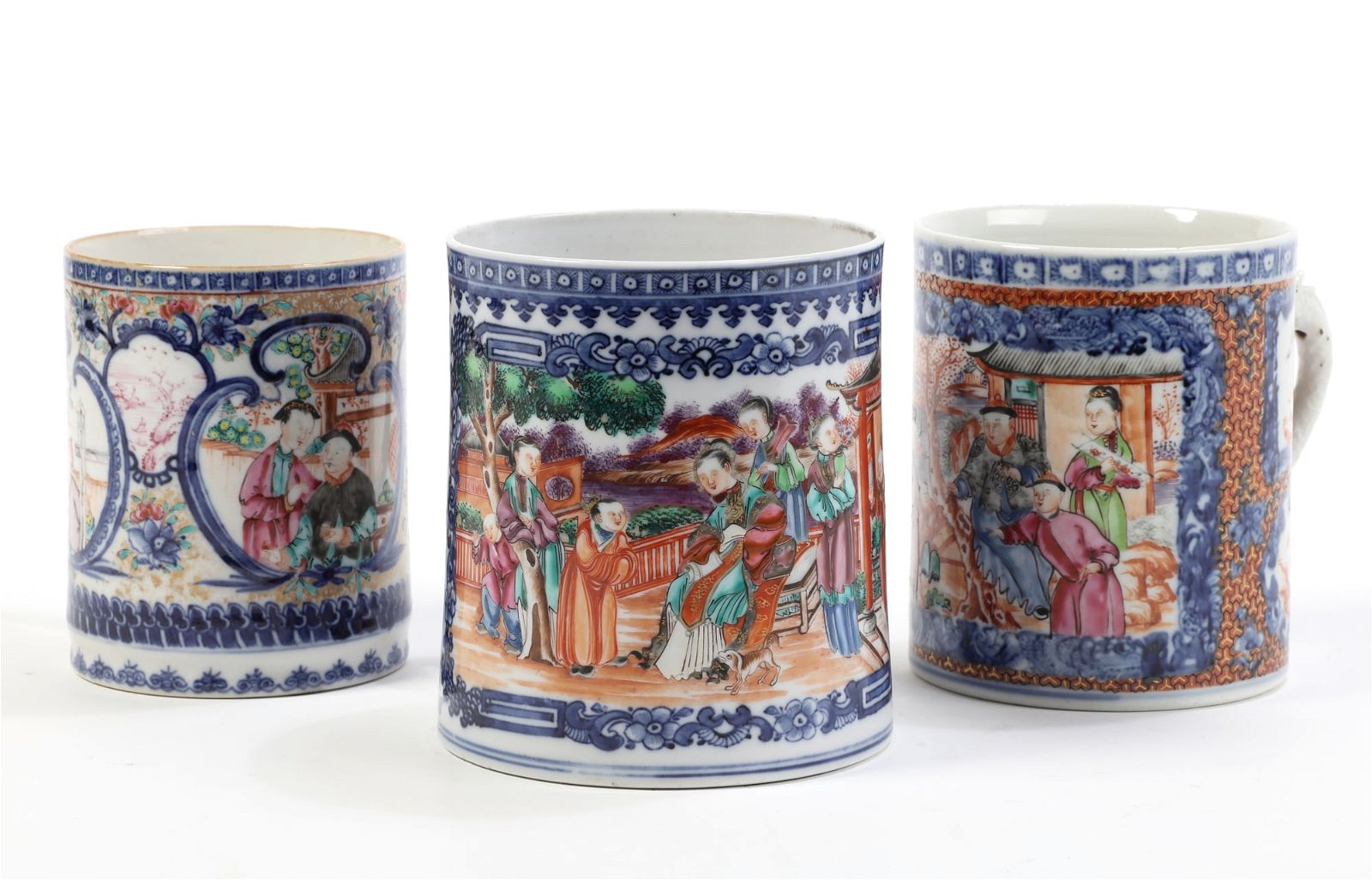 THREE CHINESE EXPORT PORCELAIN