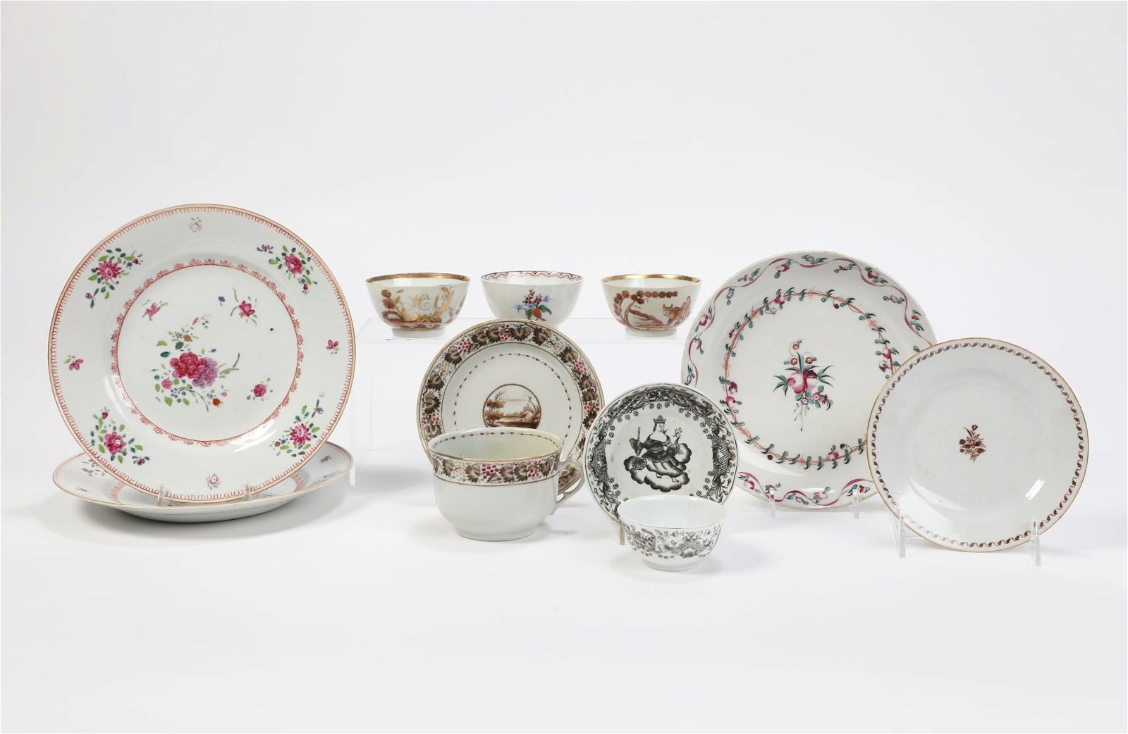 ELEVEN CHINESE EXPORT PORCELAINSAn