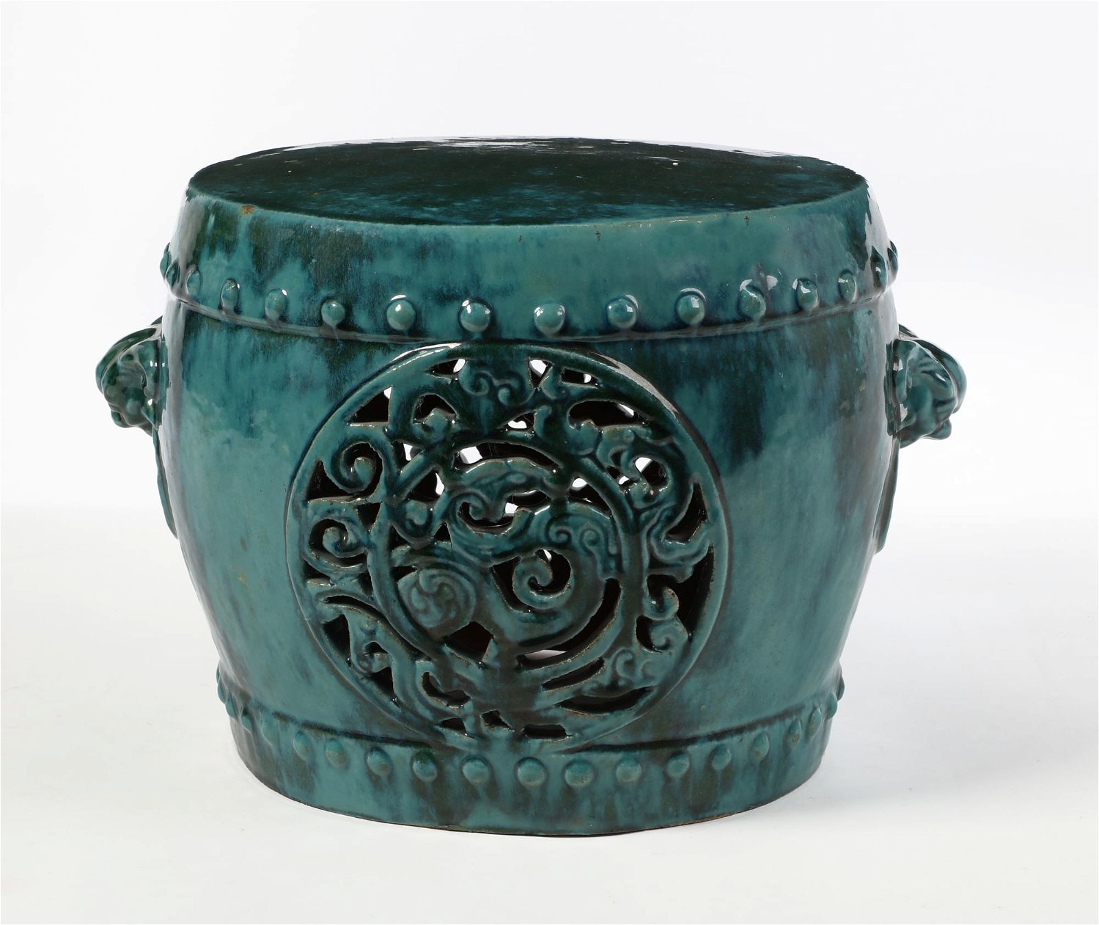 A CHINESE TURQUOISE GLAZED GARDEN