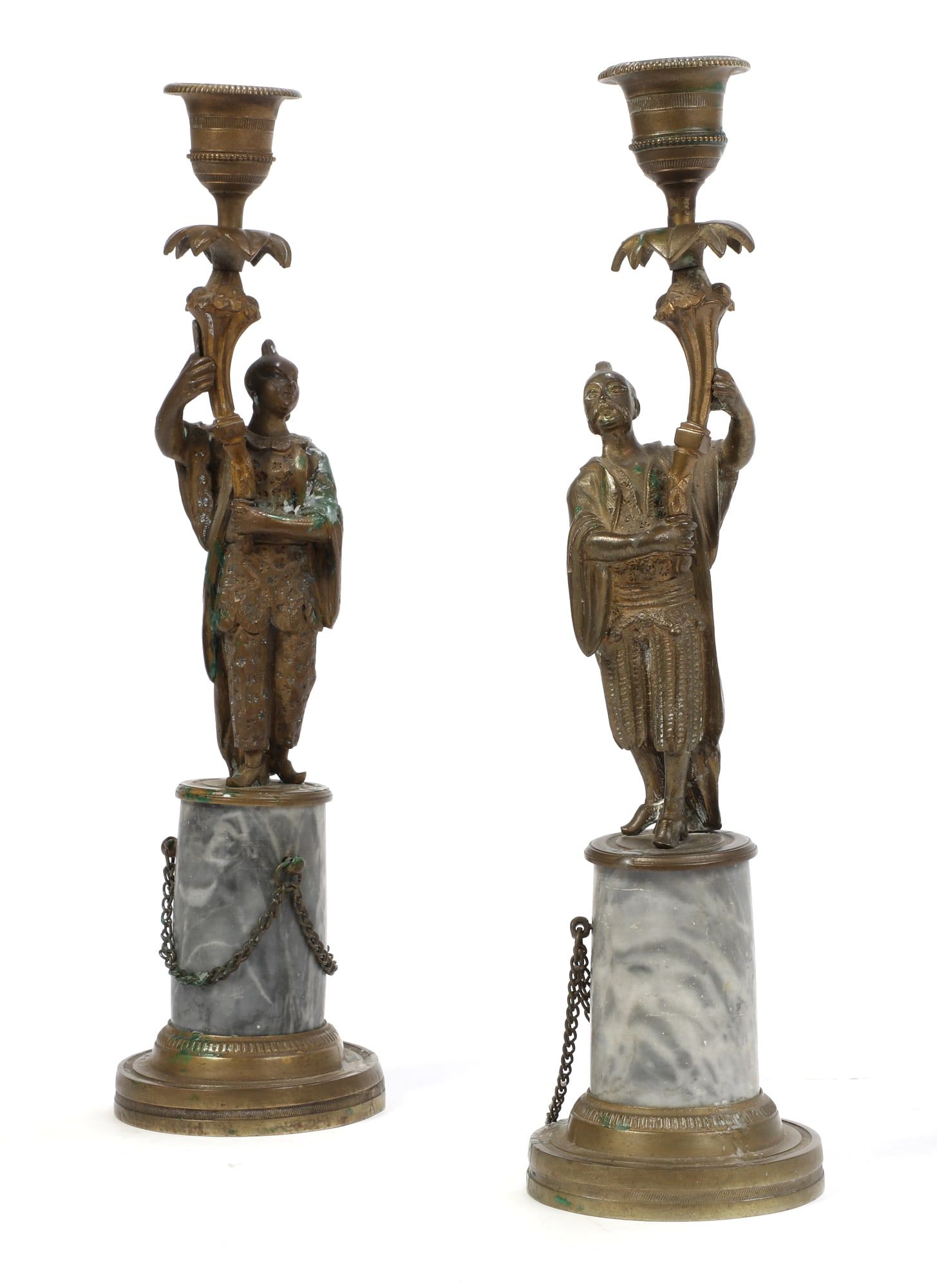 A PAIR OF FRENCH CHINOISERIE FIGURAL
