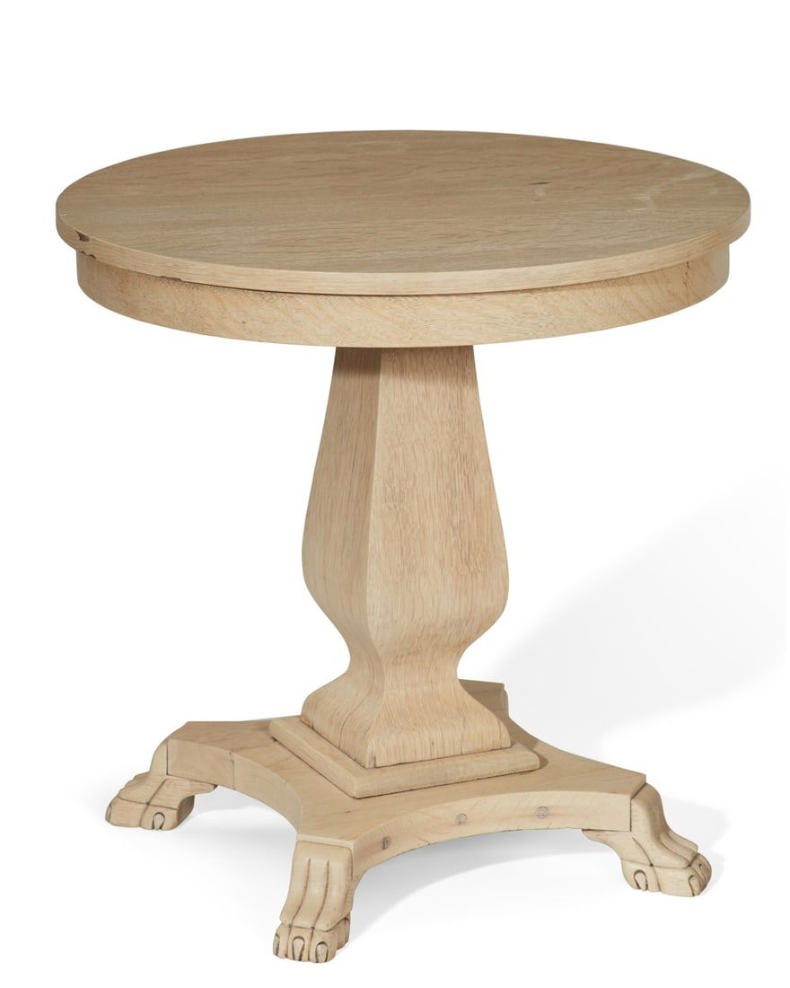 A NEOCLASSICAL STYLE OAK OCCASIONAL