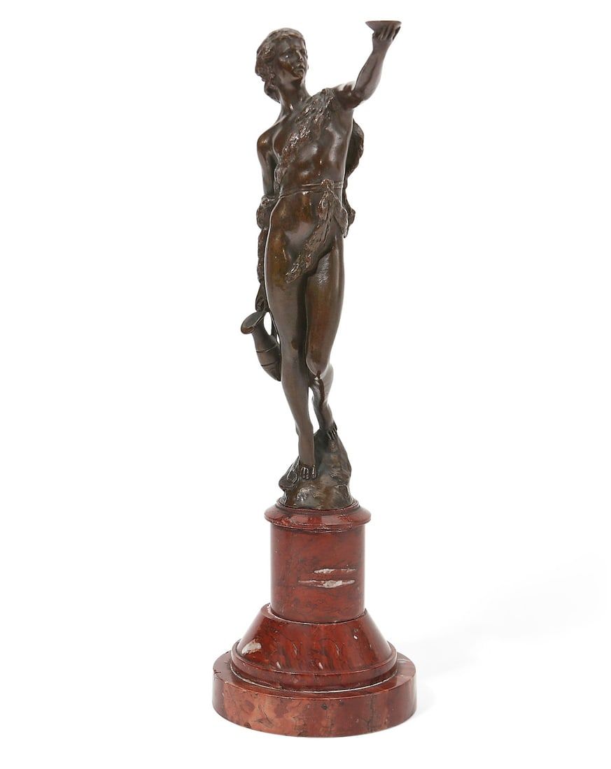 A GERMAN PATINATED BRONZE MODEL
