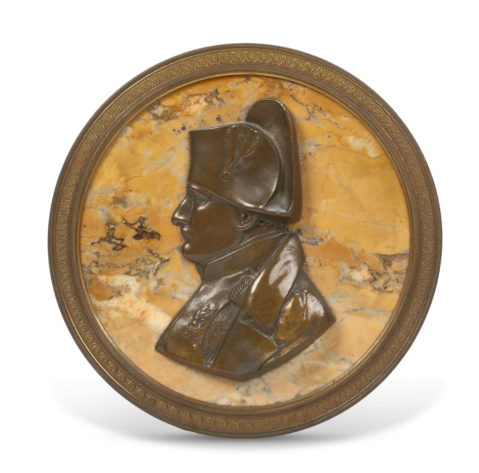 A FRENCH RELIEF PORTRAIT PLAQUE