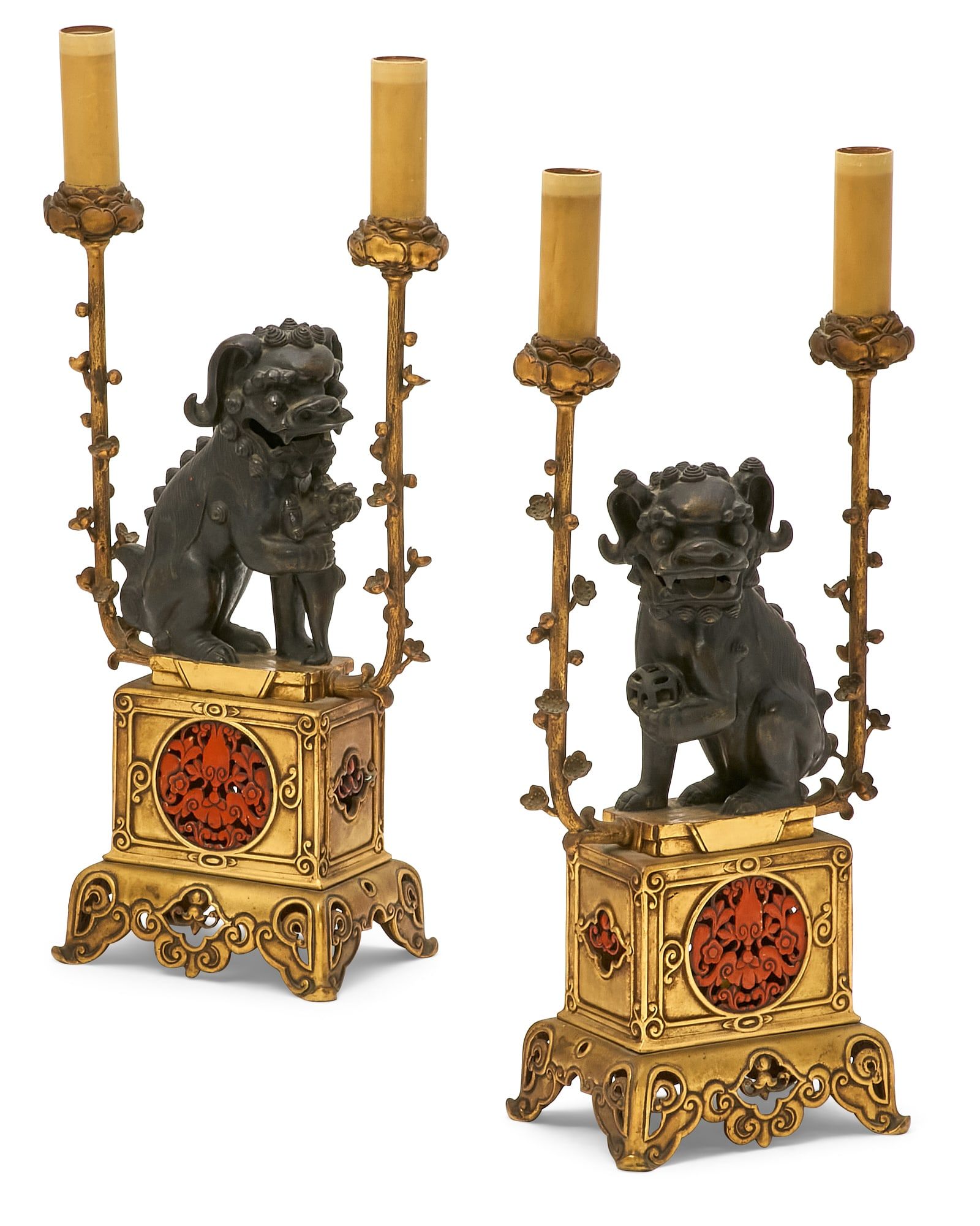 A PAIR OF FRENCH CHINOISERIE TWO
