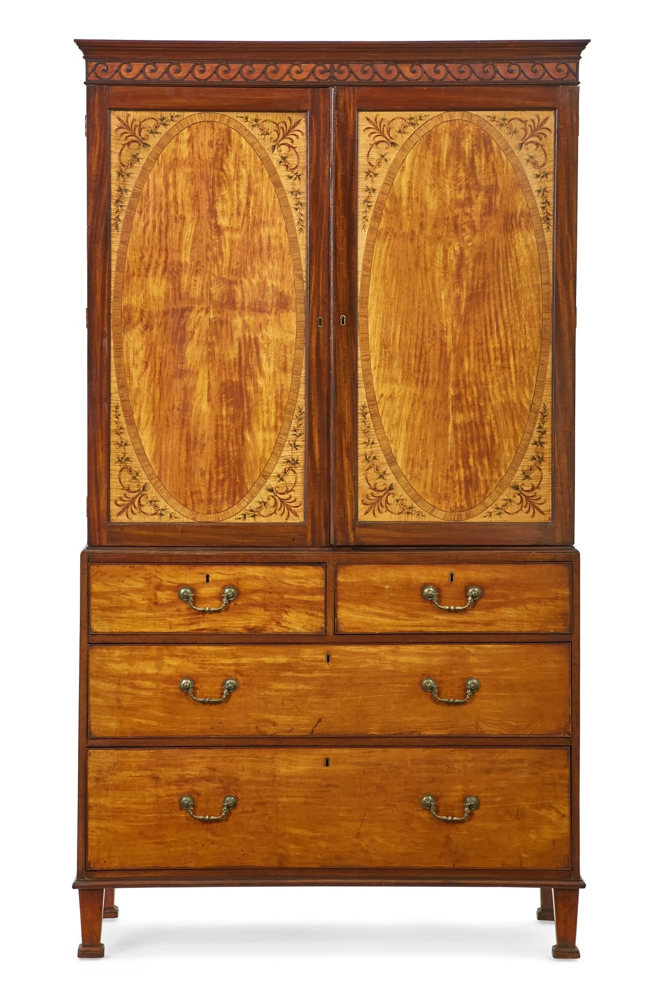 A GEORGE III  LINEN PRESS, MANNER