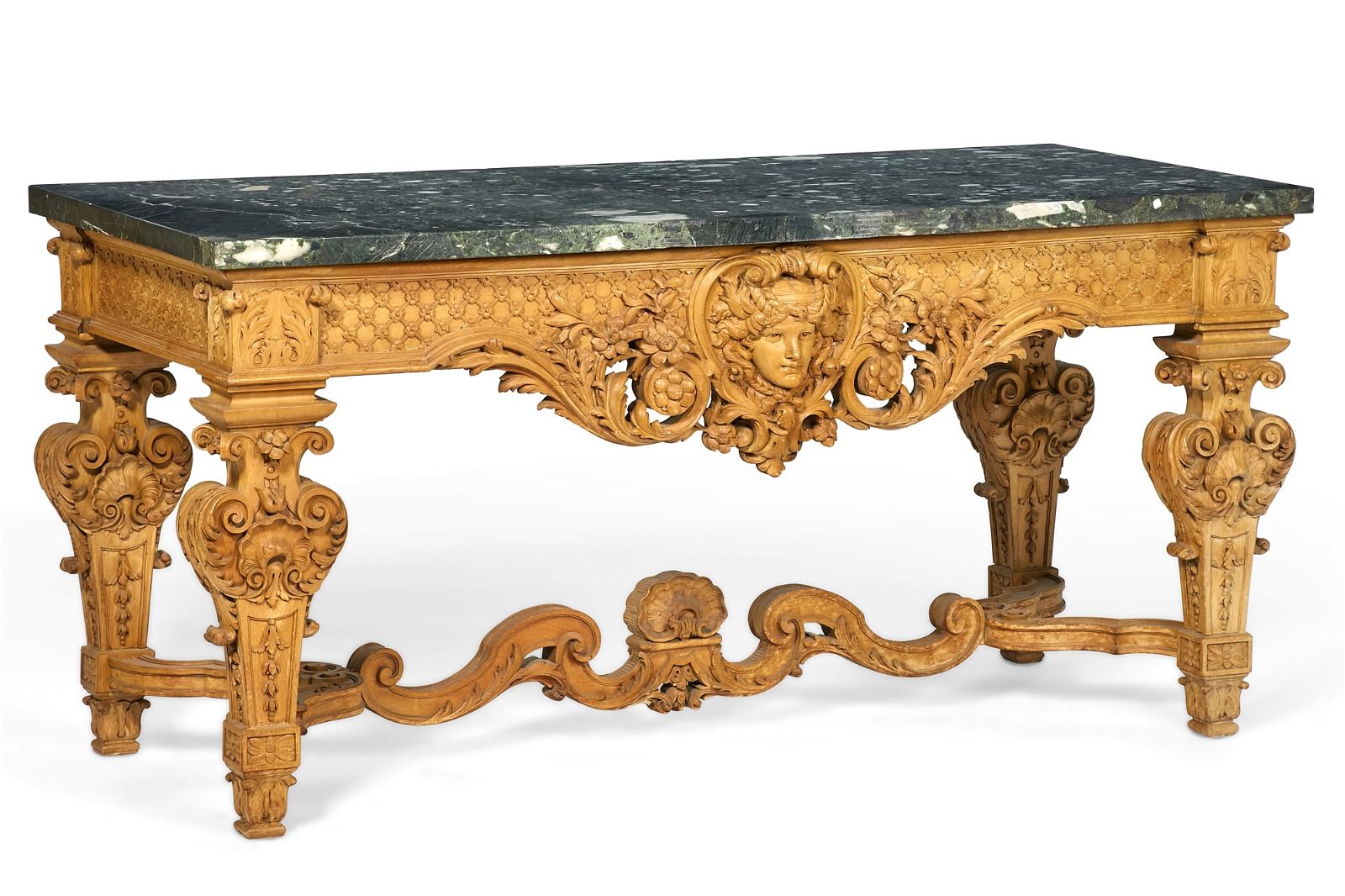 A LOUIS XIV STYLE WALNUT CONSOLE