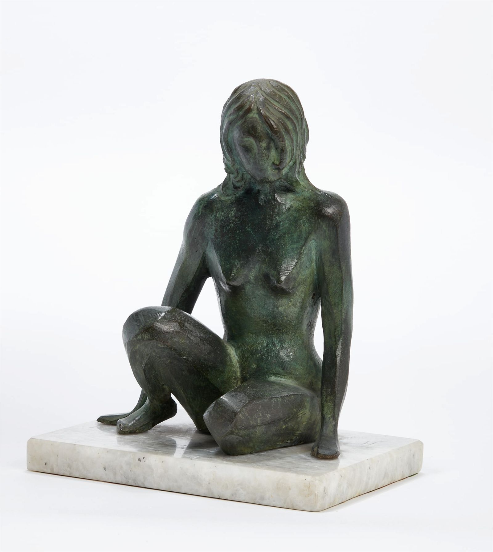 JOSE LEDESMA ZAVALA, SEATED WOMAN, BRONZEJose