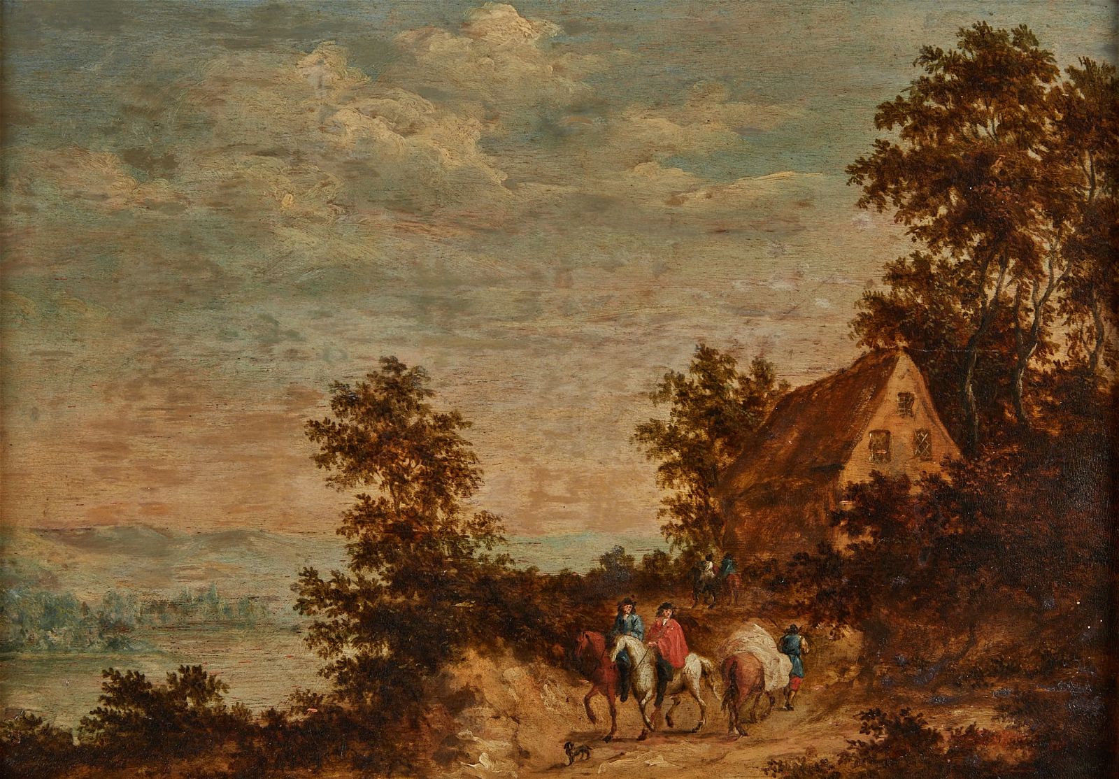 BELGIAN SCHOOL, LANDSCAPE WITH