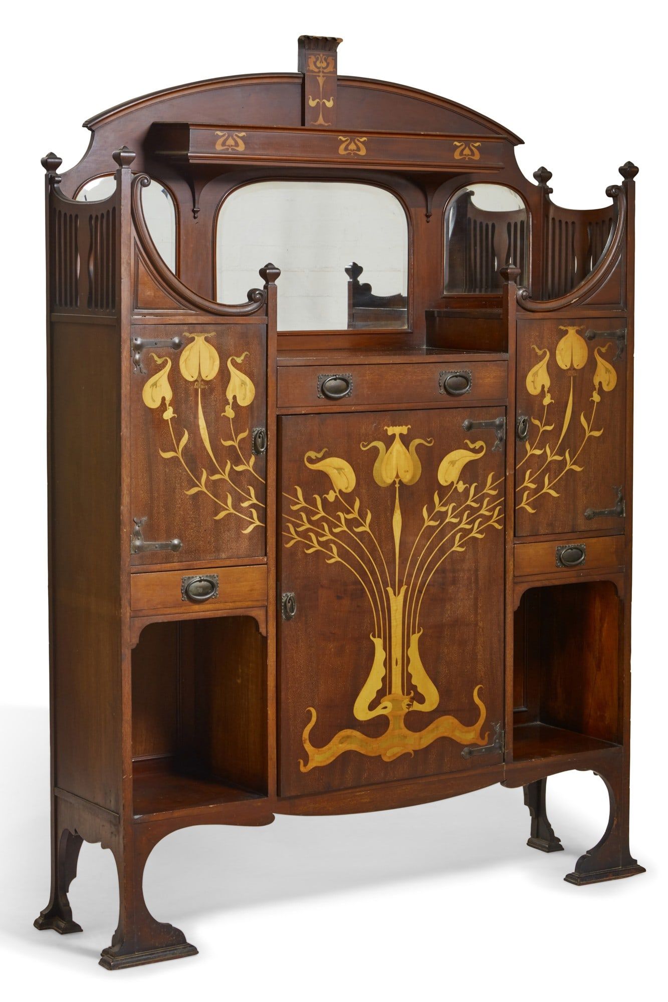 A SCOTTISH ARTS & CRAFTS SIDE CABINET,