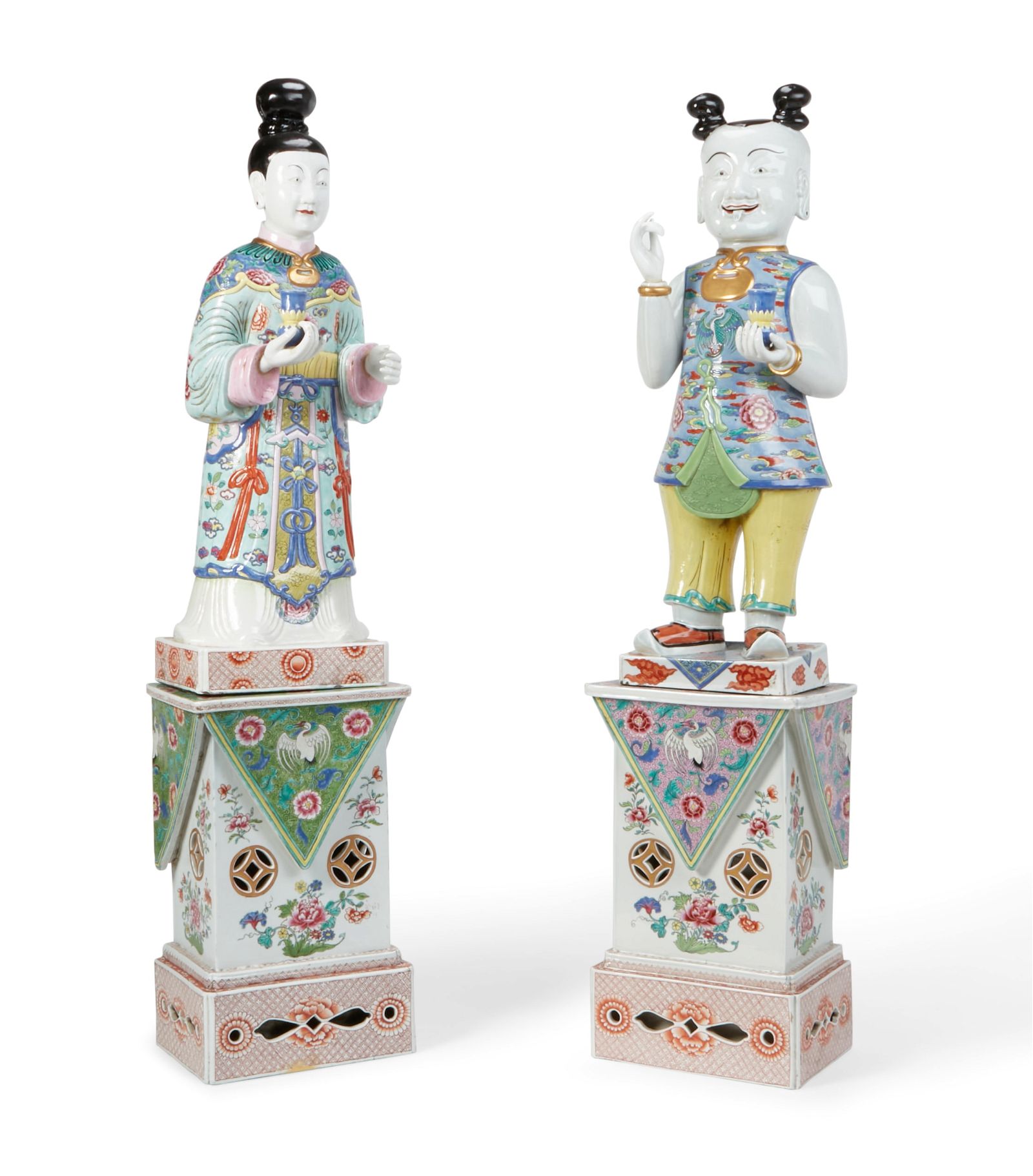 PAIR OF LARGE CHINESE PORCELAIN
