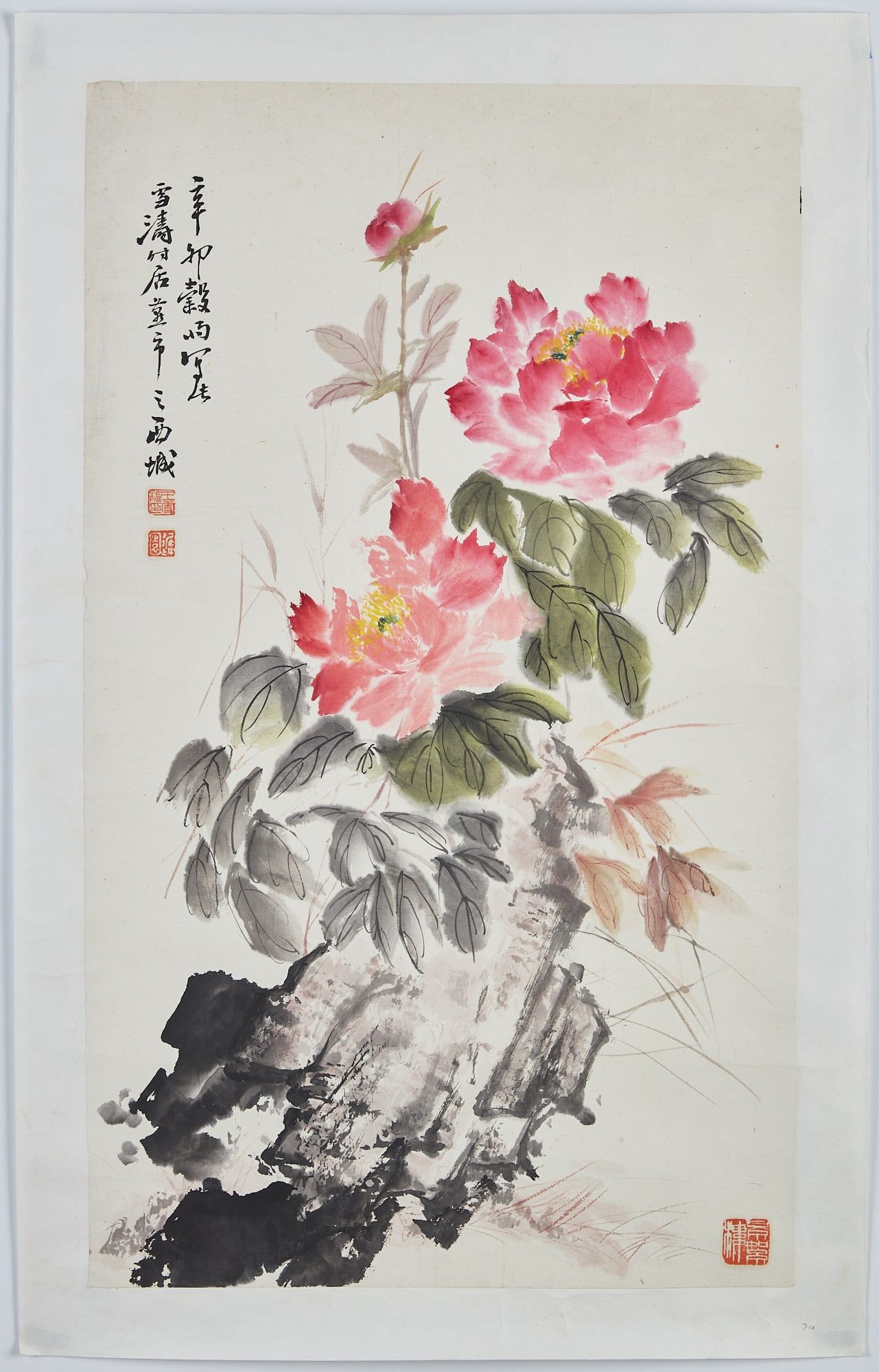 A CHINESE FLOWER PAINTINGA Chinese