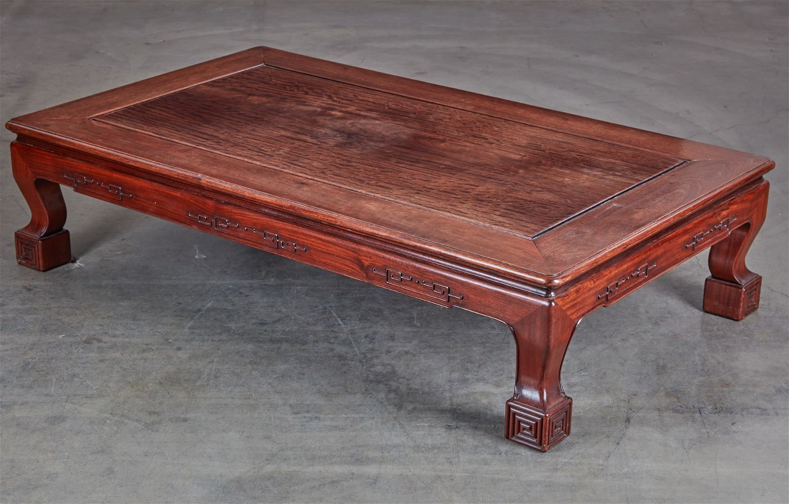 A CHINESE HARDWOOD LOW OCCASIONAL