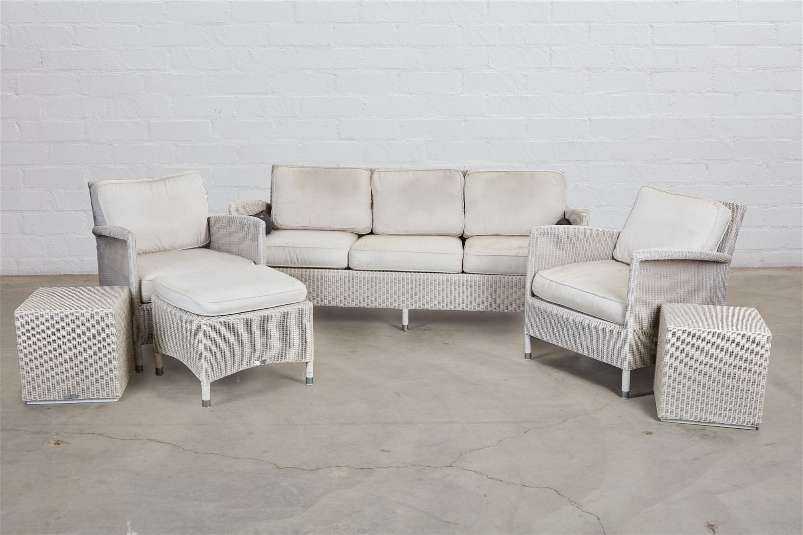 A SUITE OF JANUS ET CIE WHITE DEAUVILLE