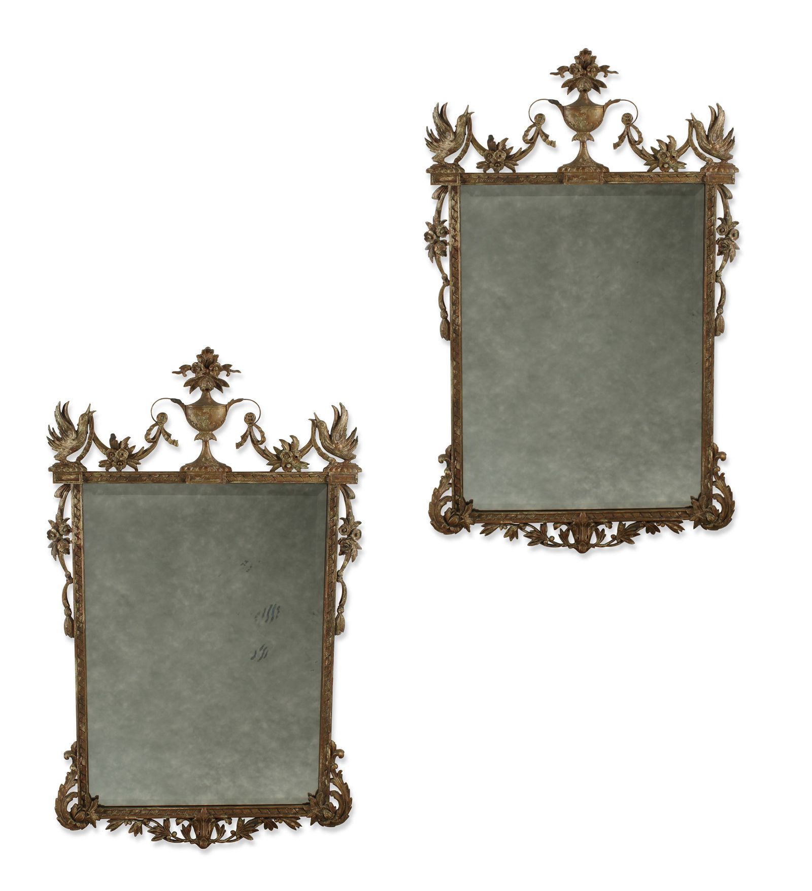 A PAIR OF NEOCLASSICAL STYLE  GILTWOOD