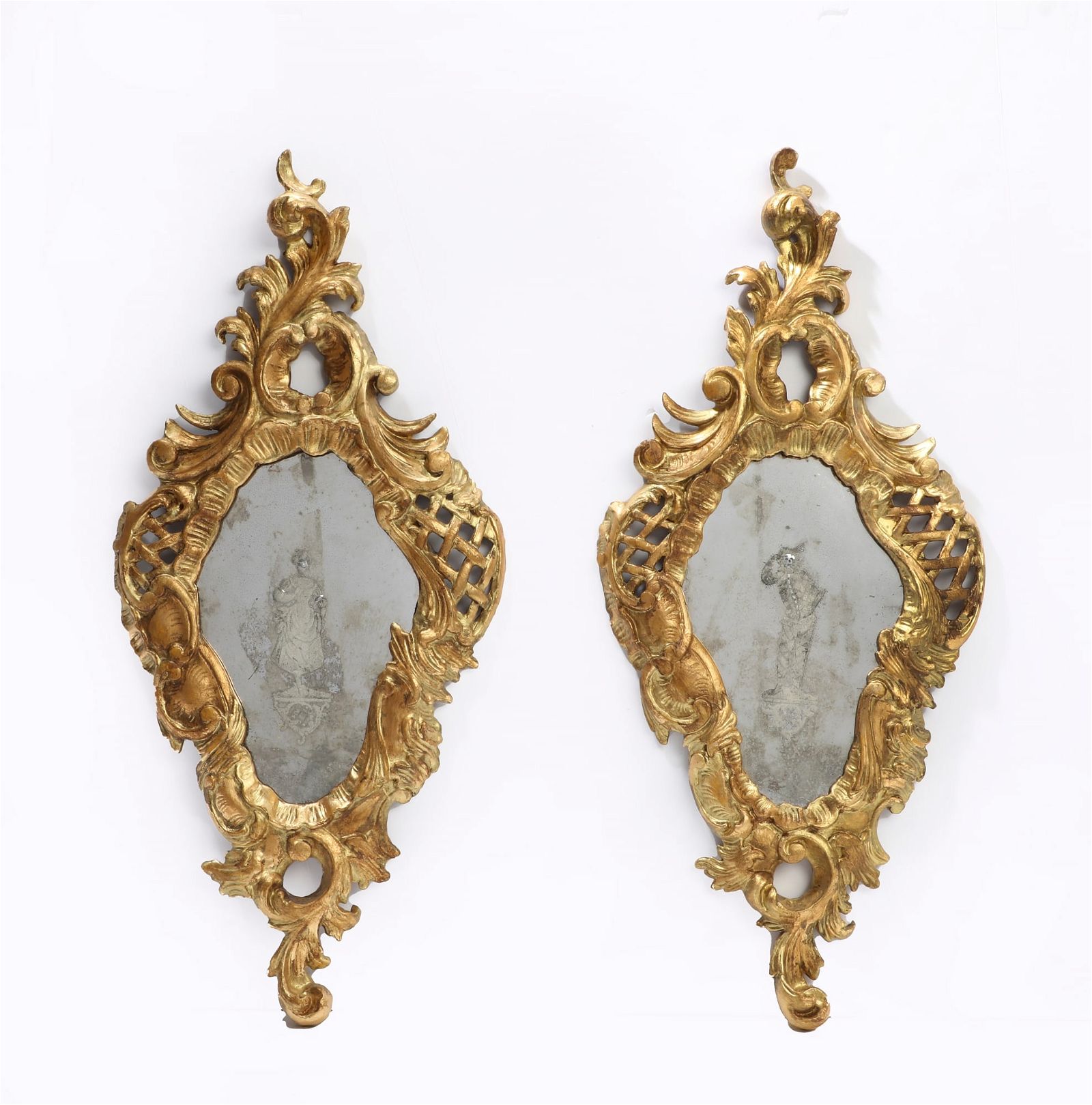 A PAIR OF ITALIAN ROCOCO STYLE
