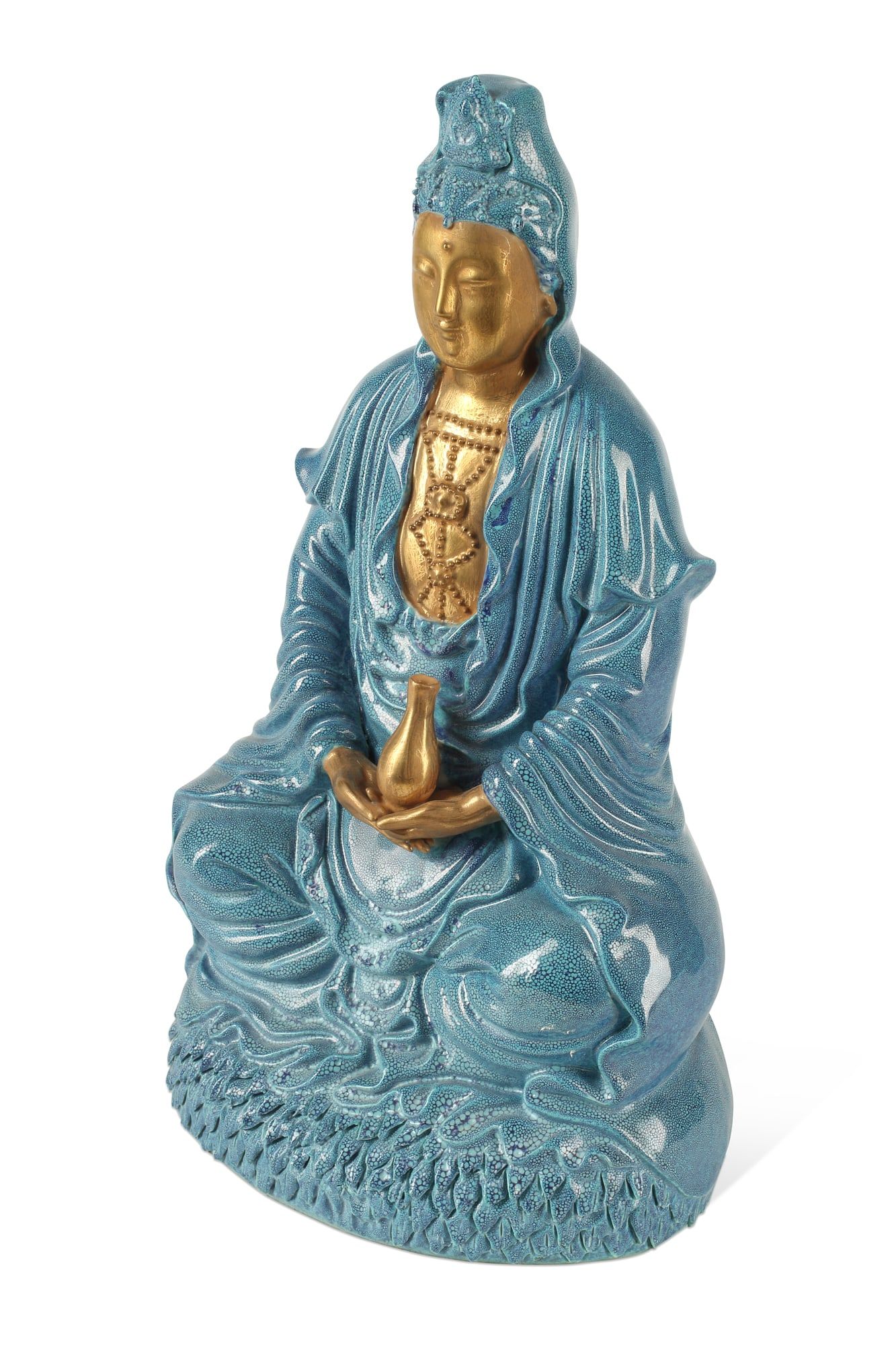 A CHINESE PORCELAIN FIGURE OF A