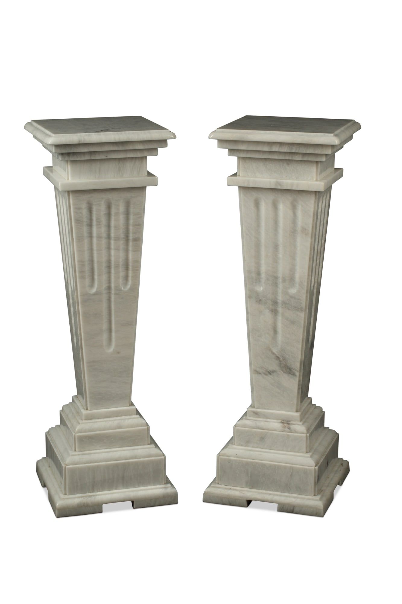 A PAIR OF NEOCLASSICAL STYLE MARBLE