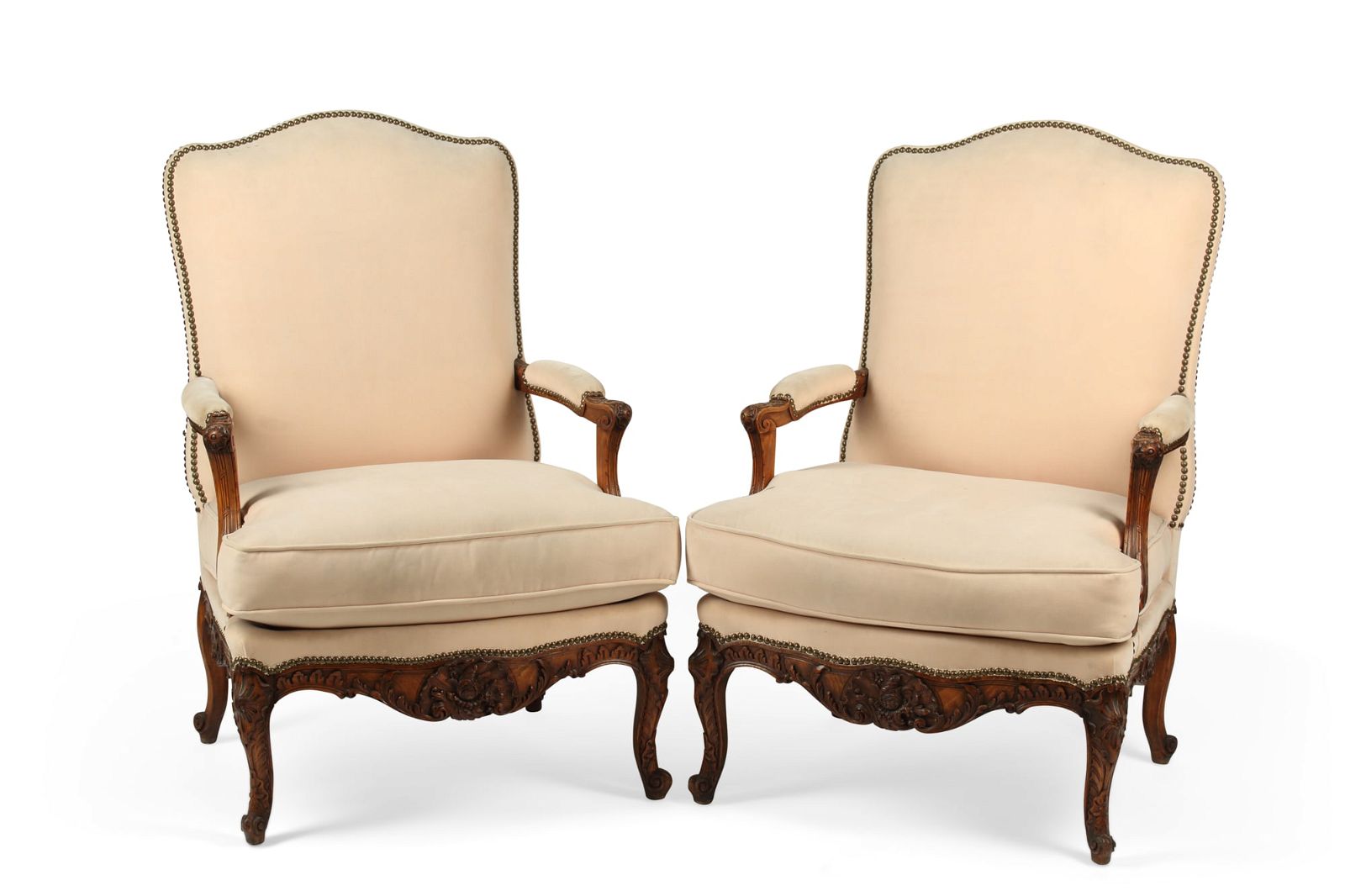 A PAIR OF LOUIS XV STYLE  BEECHWOOD