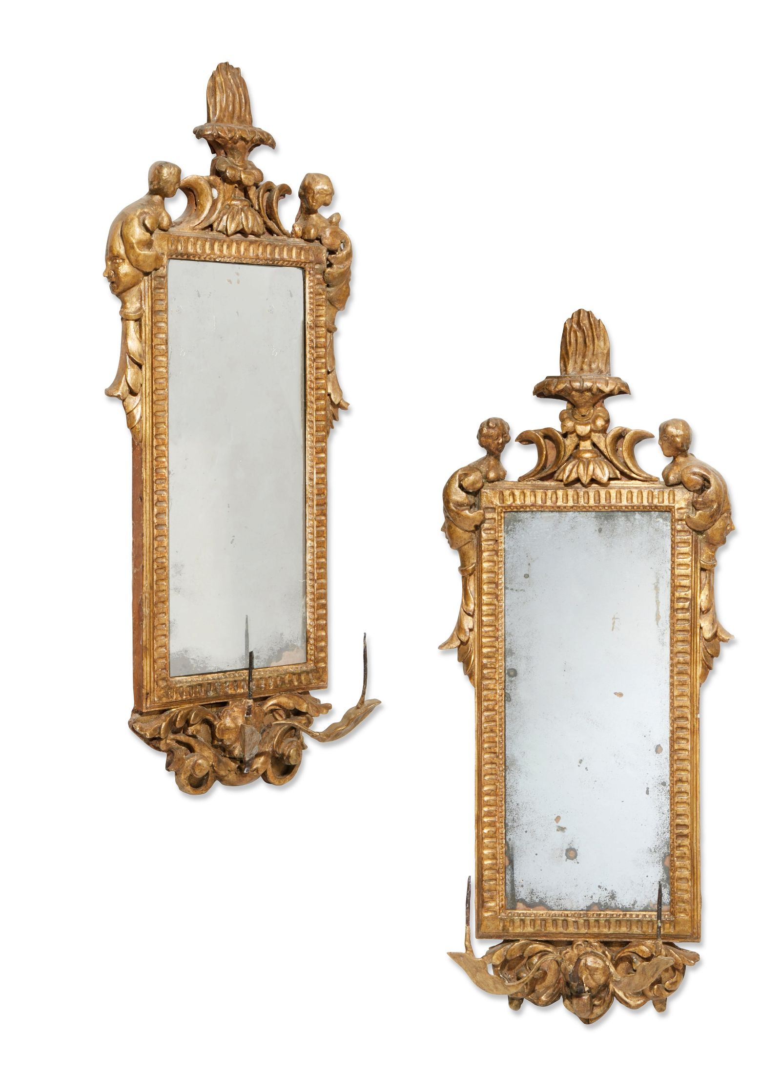 PAIR OF NEOCLASSICAL TWO LIGHT
