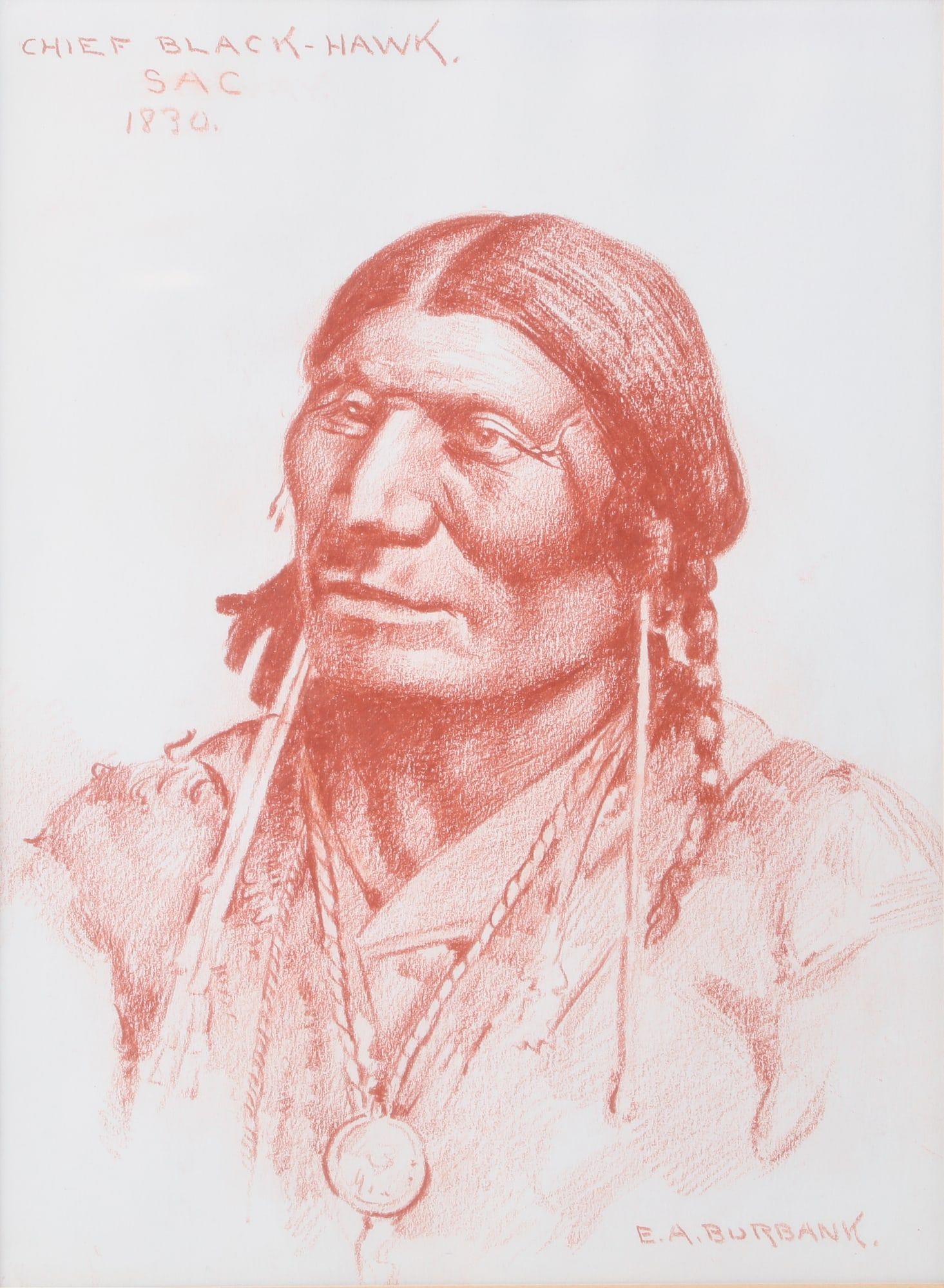 ELBRIDGE AYER BURBANK, CHIEF BLACK HAWKElbridge