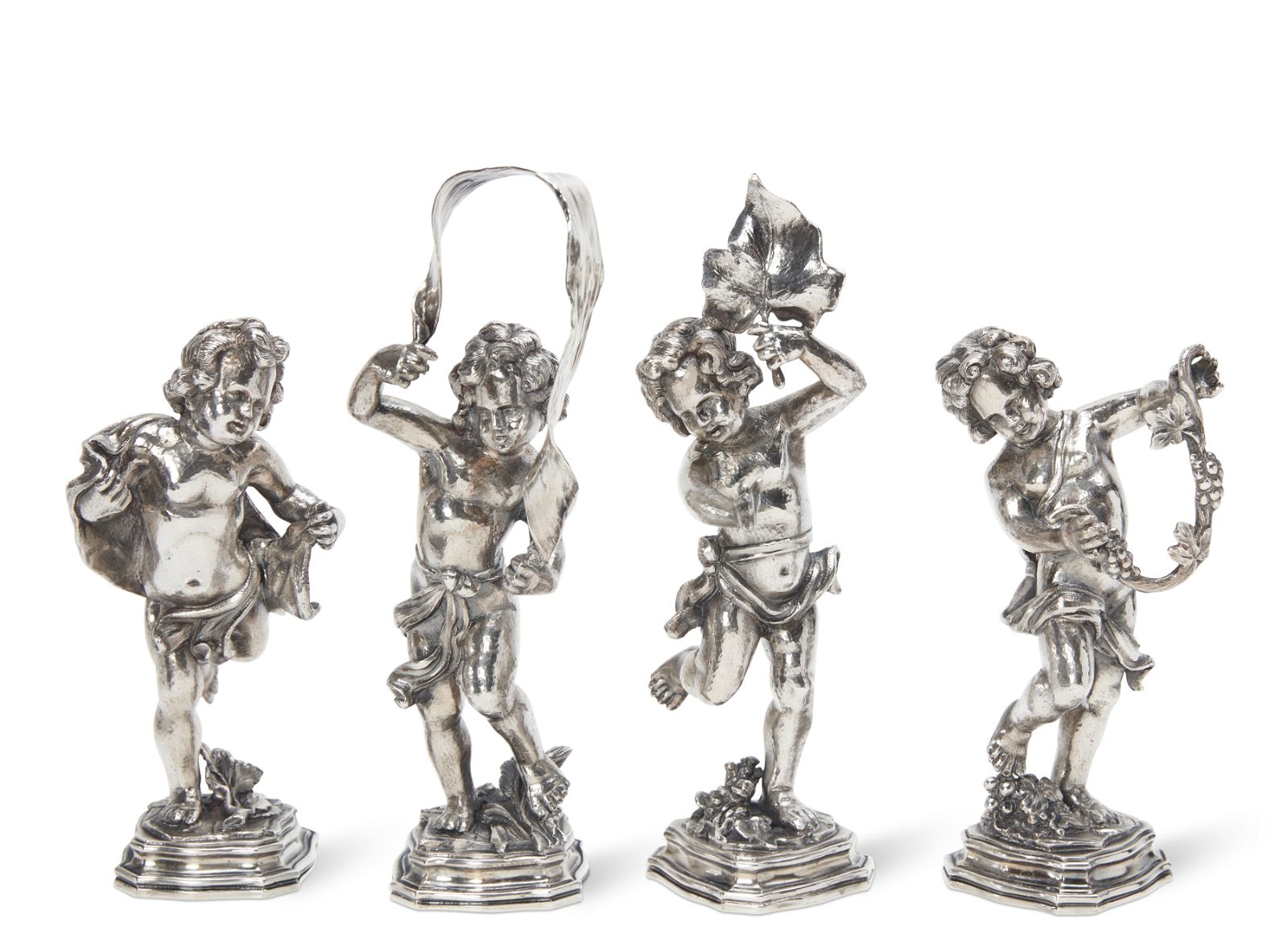 FOUR ITALIAN STERLING SILVER MODELS