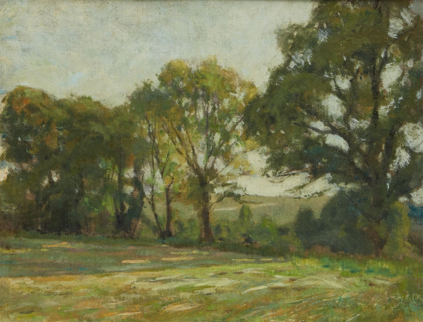 EDWARD E MANWARING, TREES IN AN