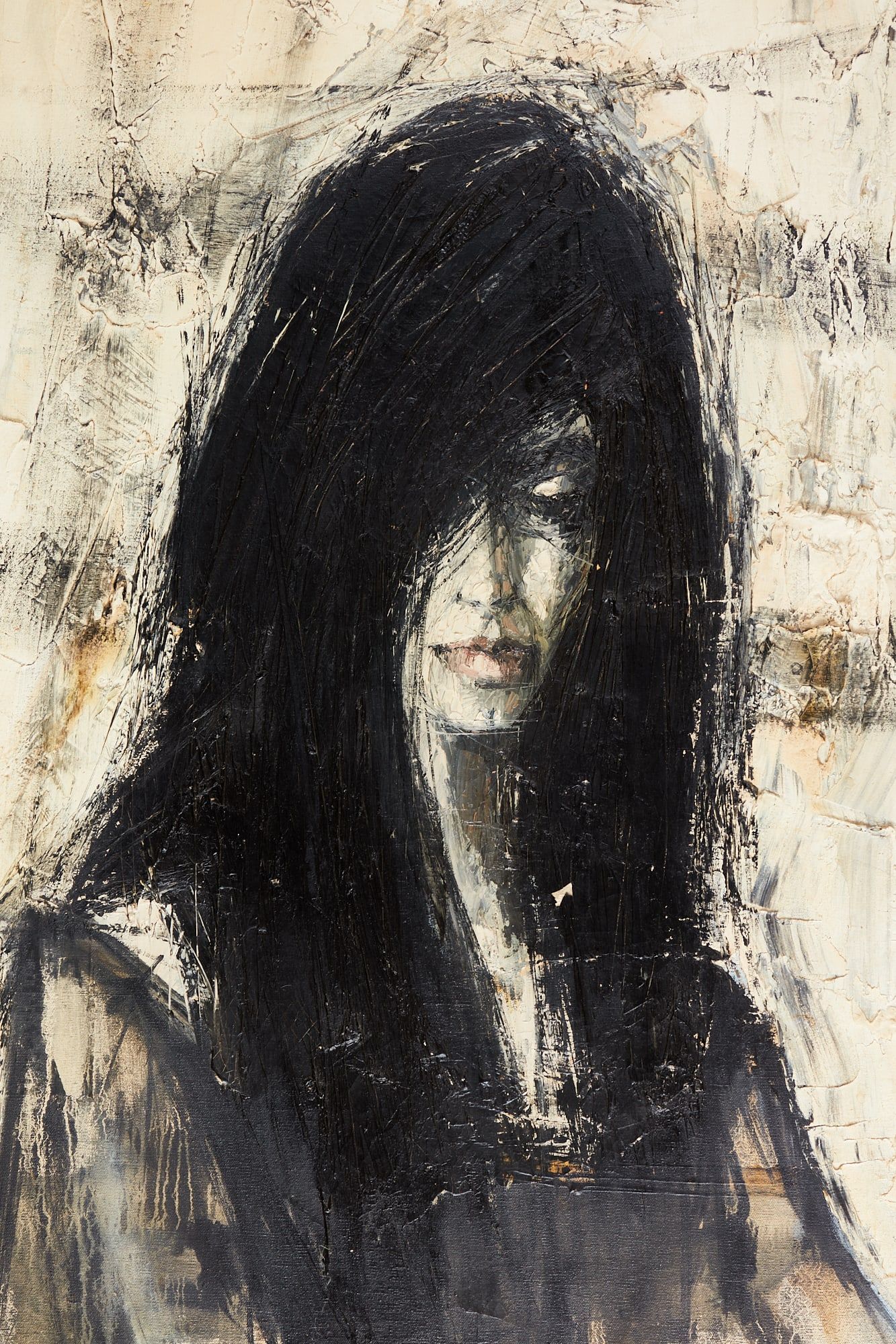 ALDO LUONGO, WOMAN WITH BLACK HAIRAldo