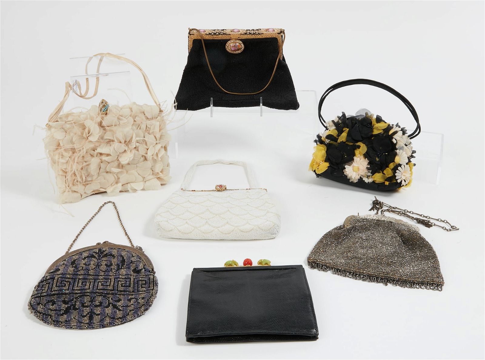 SEVEN VINTAGE PURSES, FIRST HALF